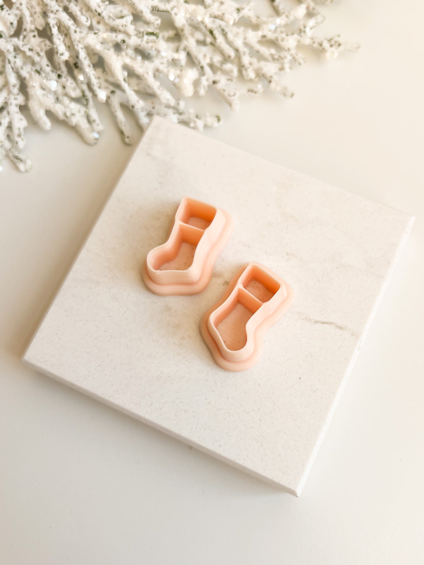 Christmas Stocking Set Clay Cutter | Christmas Stocking Polymer Clay Cutter Set for DIY Holiday Earrings Christmas Jewelry and Festive Handmade Crafts