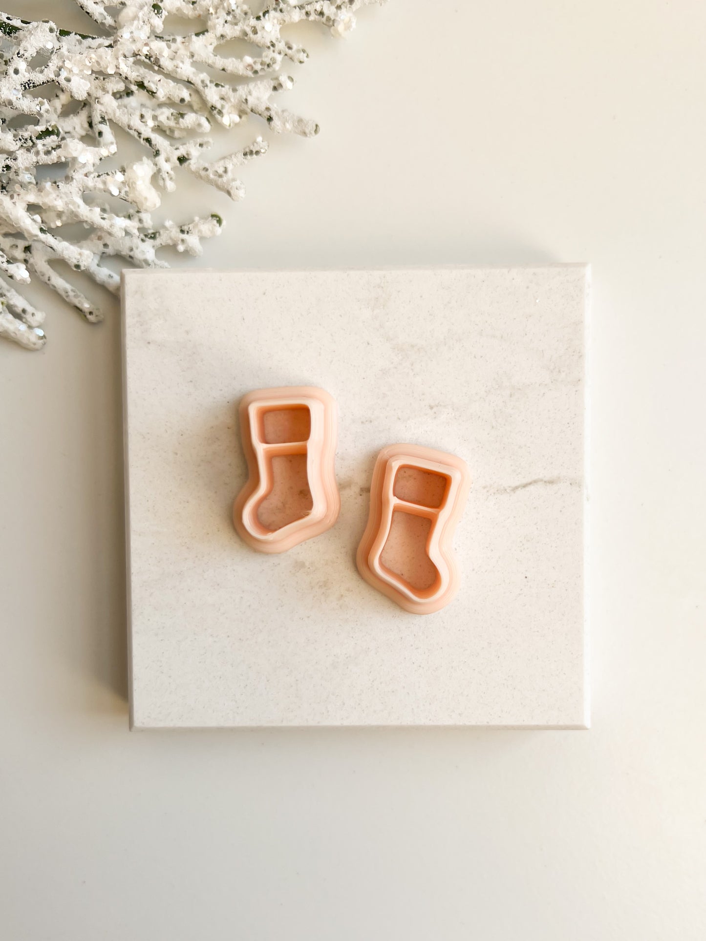 Christmas Stocking Set Clay Cutter | Christmas Stocking Polymer Clay Cutter Set for DIY Holiday Earrings Christmas Jewelry and Festive Handmade Crafts