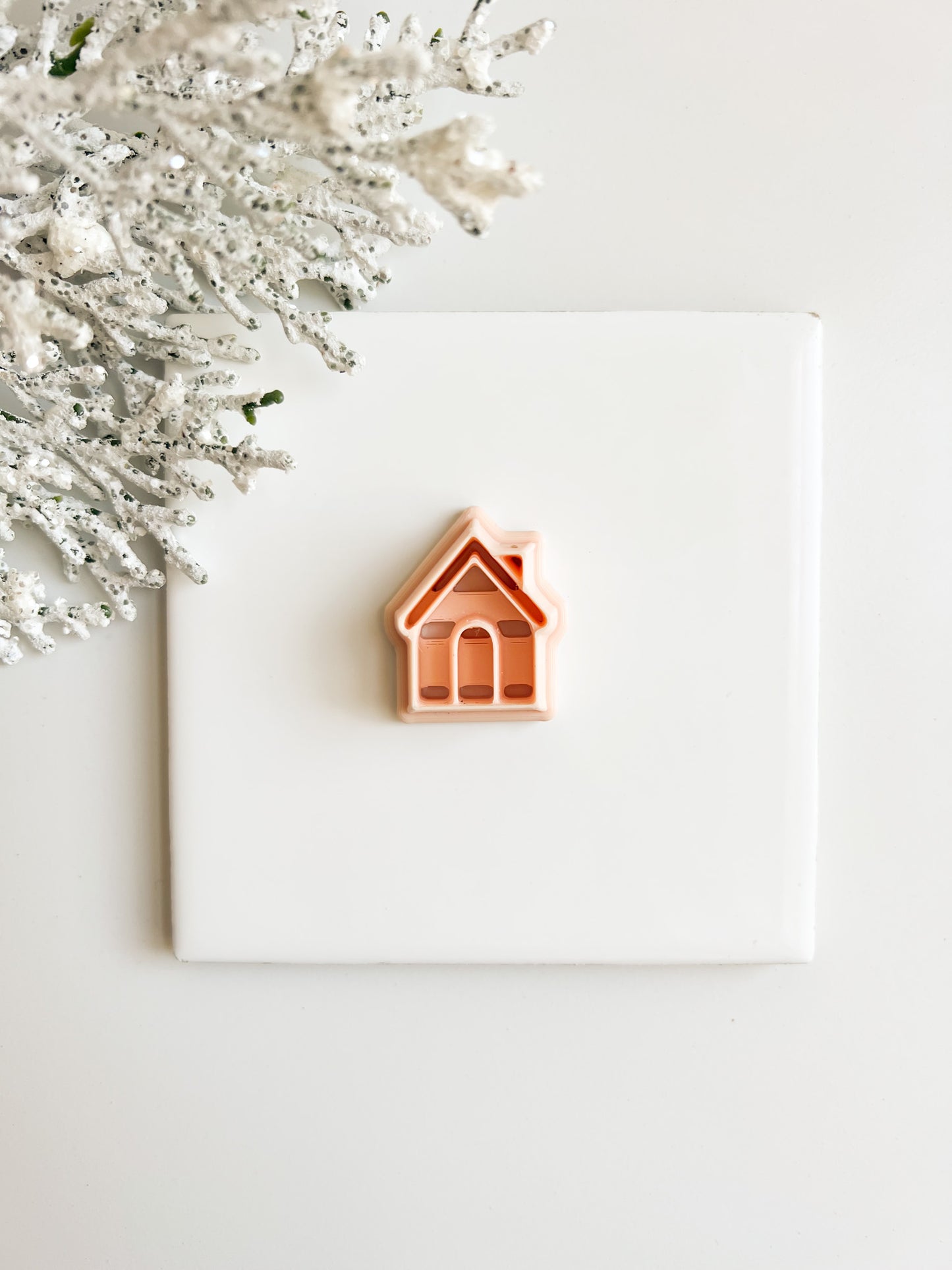Gingerbread House Clay Cutter | Gingerbread House Polymer Clay Cutter for DIY Christmas Earrings Festive Jewelry Making and Holiday Crafts