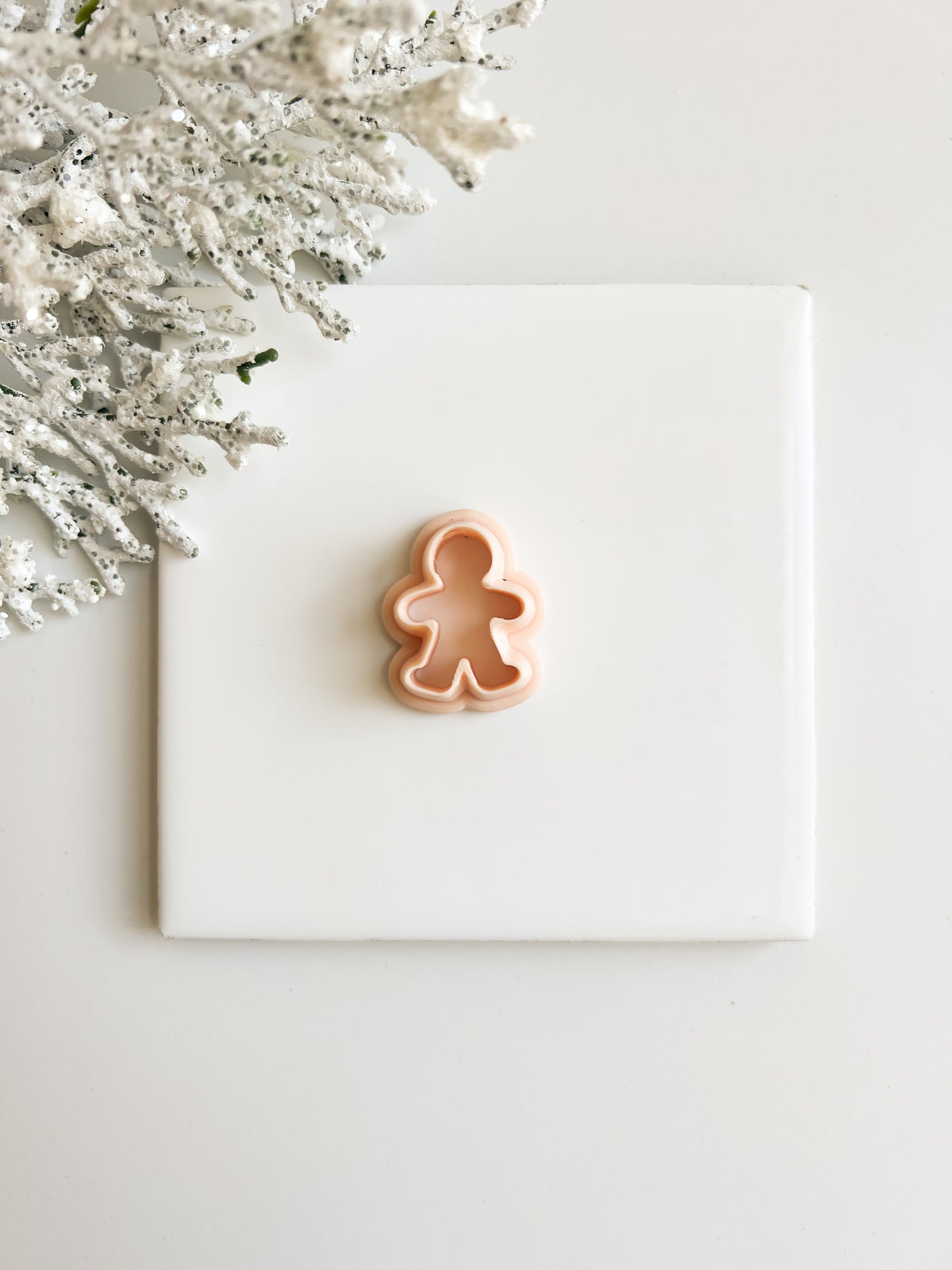 Gingerbread Man Clay Cutter | Gingerbread Man Polymer Clay Cutter for DIY Christmas Earrings Holiday-Themed Jewelry and Gingerbread House Crafts