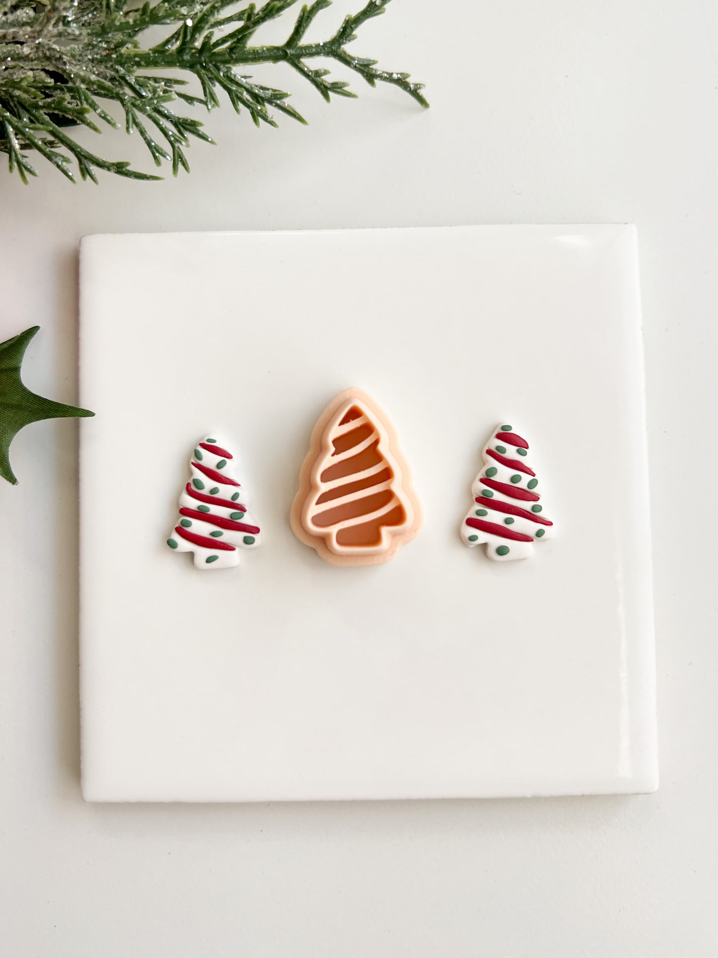 Debbie Cake Clay Cutter | Debbie Cake Polymer Clay Cutter for DIY Dessert Earrings Cute Bakery Jewelry and Handmade Holiday Accessories