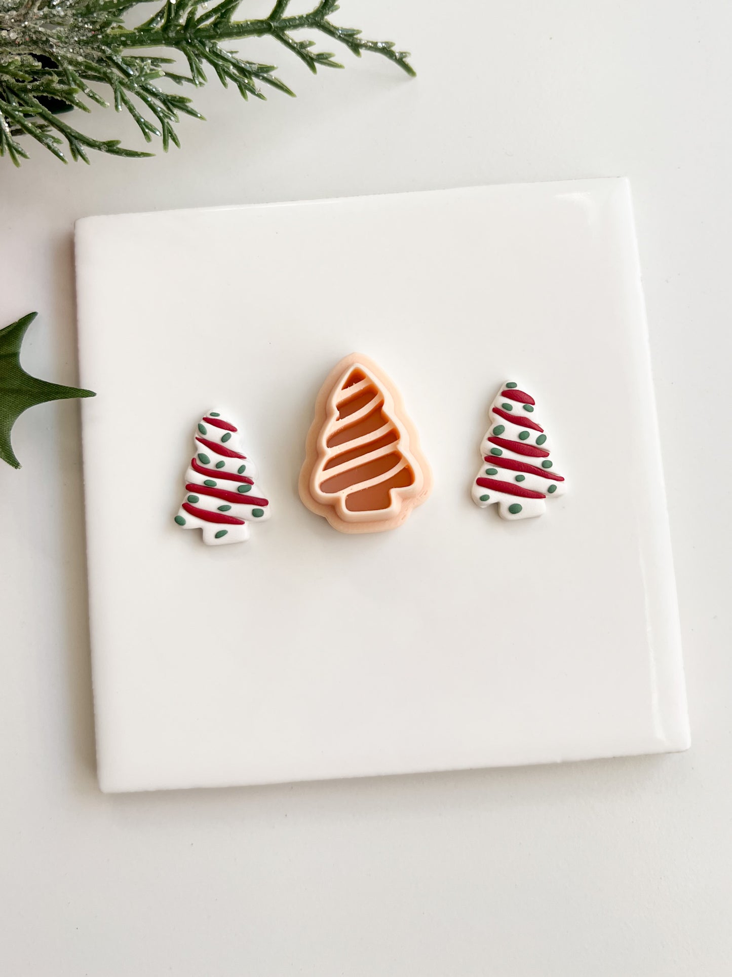 Debbie Cake Clay Cutter | Debbie Cake Polymer Clay Cutter for DIY Dessert Earrings Cute Bakery Jewelry and Handmade Holiday Accessories