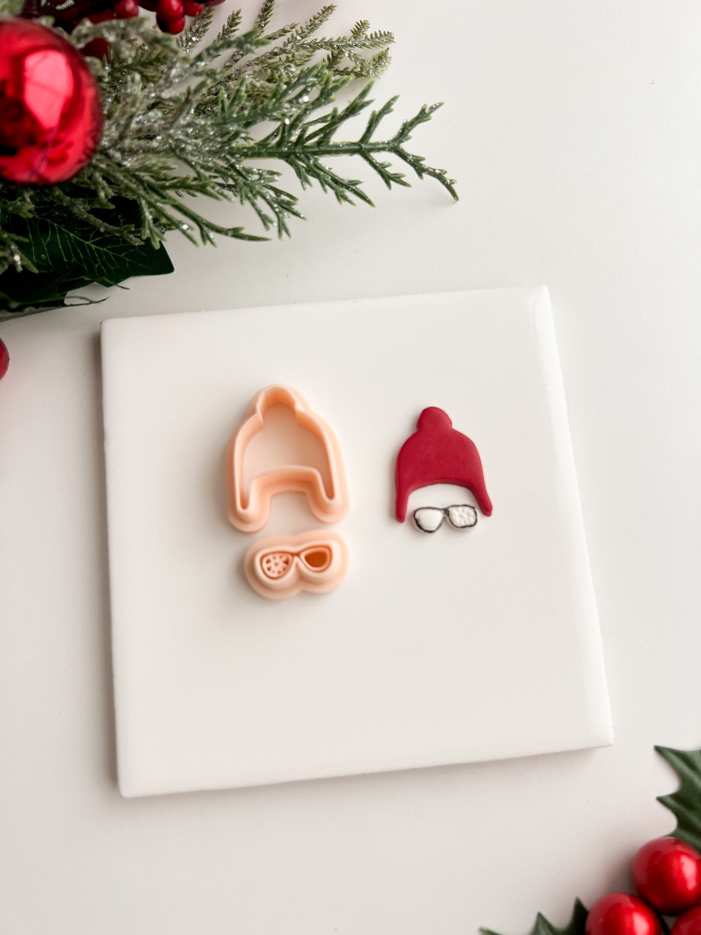 A Christmas Story Clay Cutter | A Christmas Story Polymer Clay Cutter for DIY Holiday Earrings Movie-Themed Jewelry and Handmade Festive Accessories