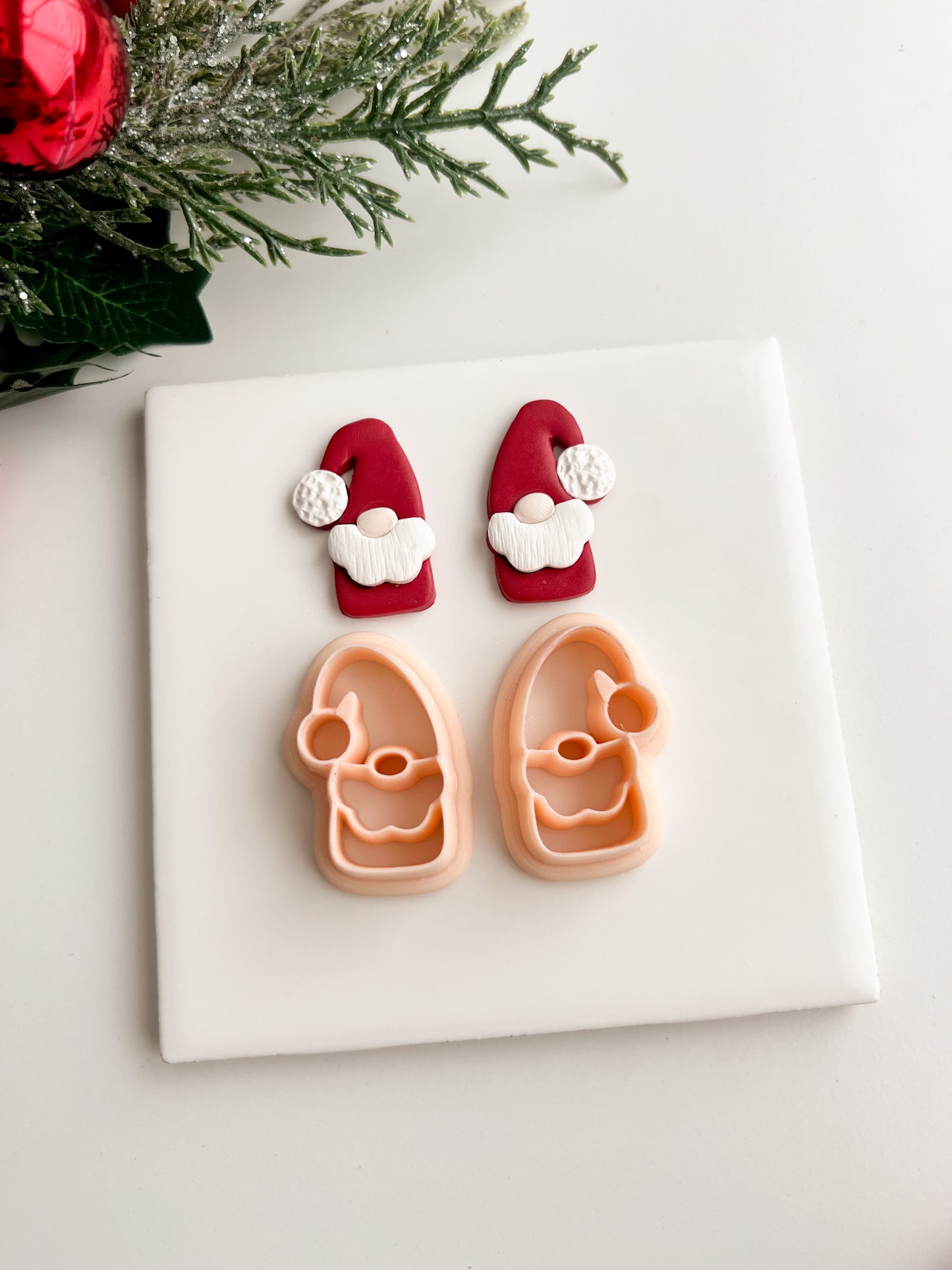 Gnome No. 1 Clay Cutter | Gnome Polymer Clay Cutter for DIY Earrings Garden Gnome-Themed Crafts and Handmade Jewelry