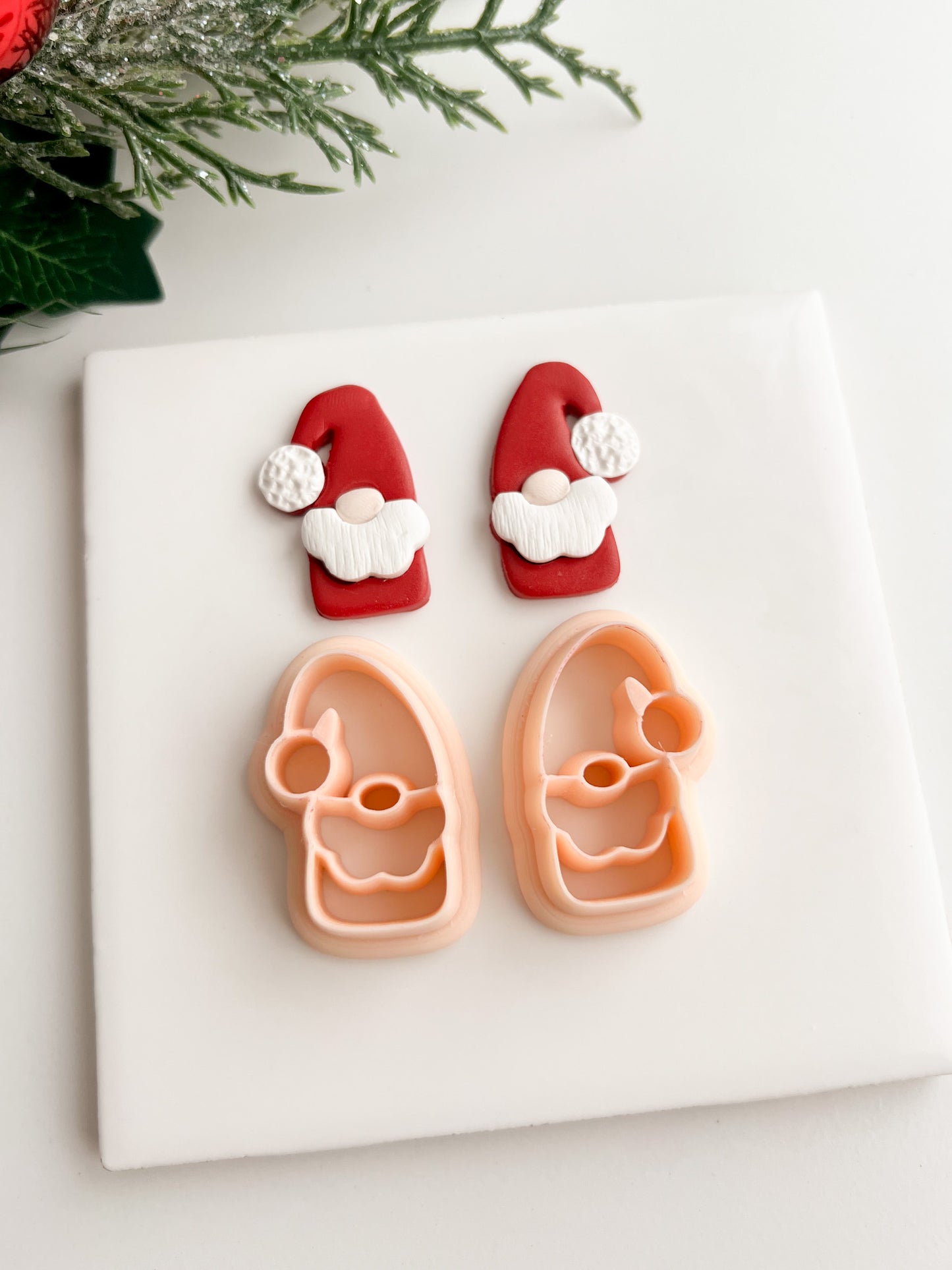 Gnome No. 1 Clay Cutter | Gnome Polymer Clay Cutter for DIY Earrings Garden Gnome-Themed Crafts and Handmade Jewelry