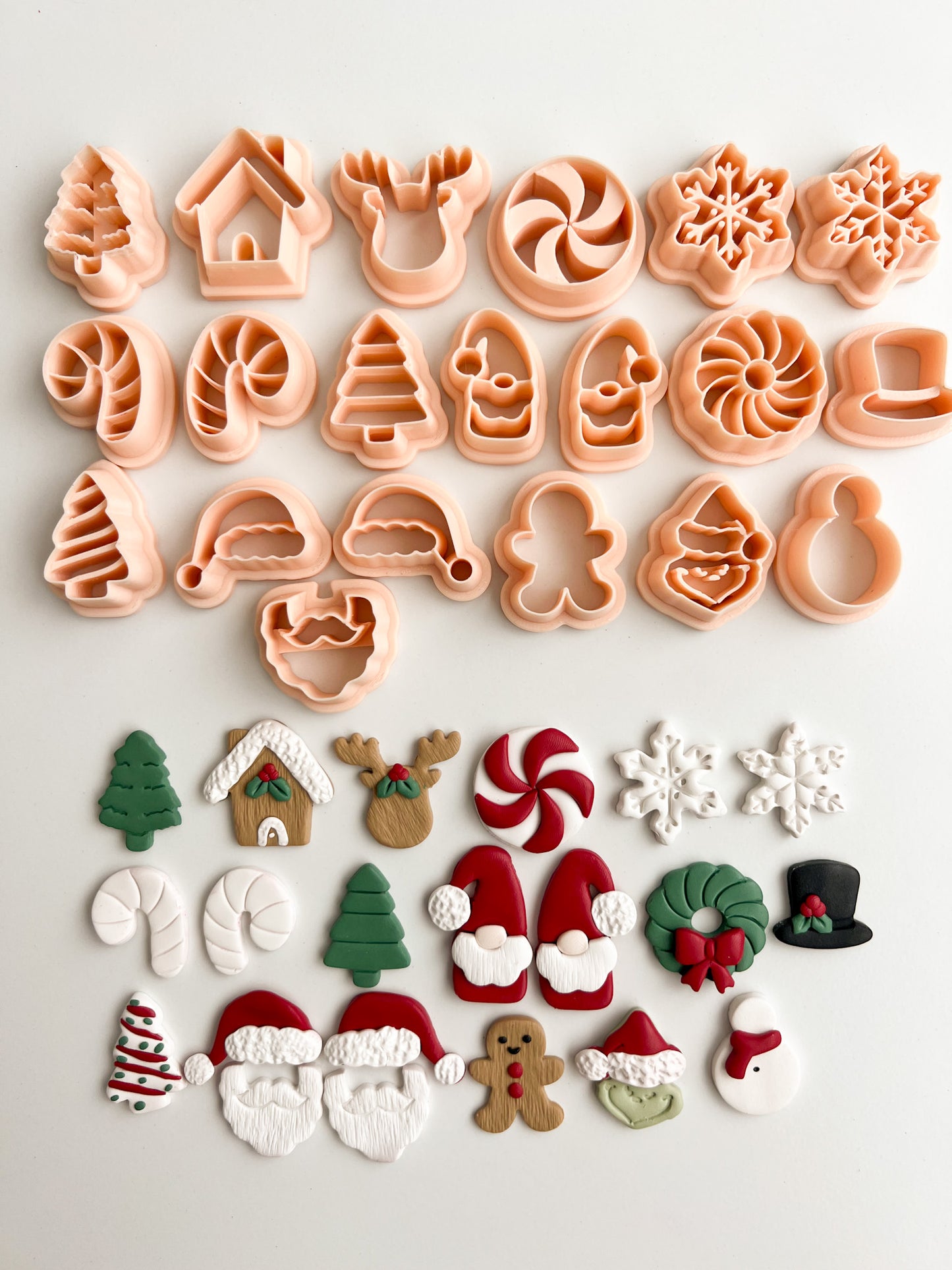 Christmas Bundle 2023 Clay Set | Christmas Bundle 2023 Polymer Clay Cutter Set for DIY Holiday Earrings Christmas-Themed Jewelry and Handmade Seasonal Accessories