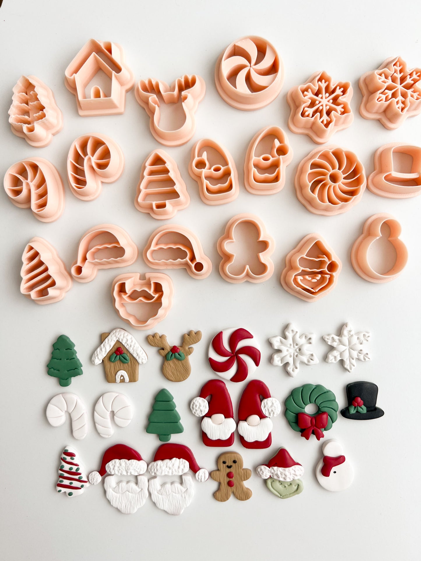 Christmas Bundle 2023 Clay Set | Christmas Bundle 2023 Polymer Clay Cutter Set for DIY Holiday Earrings Christmas-Themed Jewelry and Handmade Seasonal Accessories