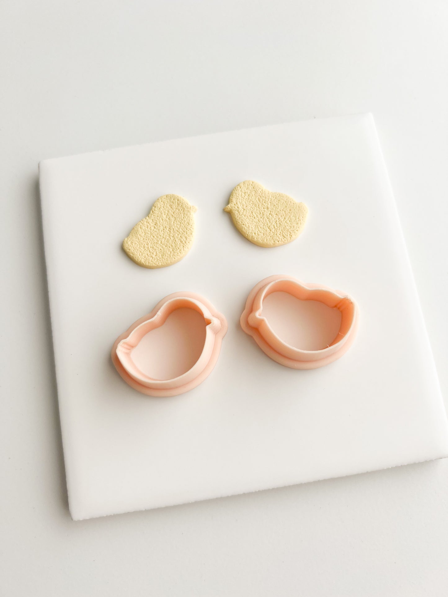 Baby Chick Outline Clay Cutter | Baby Chick Outline Polymer Clay Cutter for DIY Easter Earrings Spring-Themed Jewelry and Handmade Cute Accessories