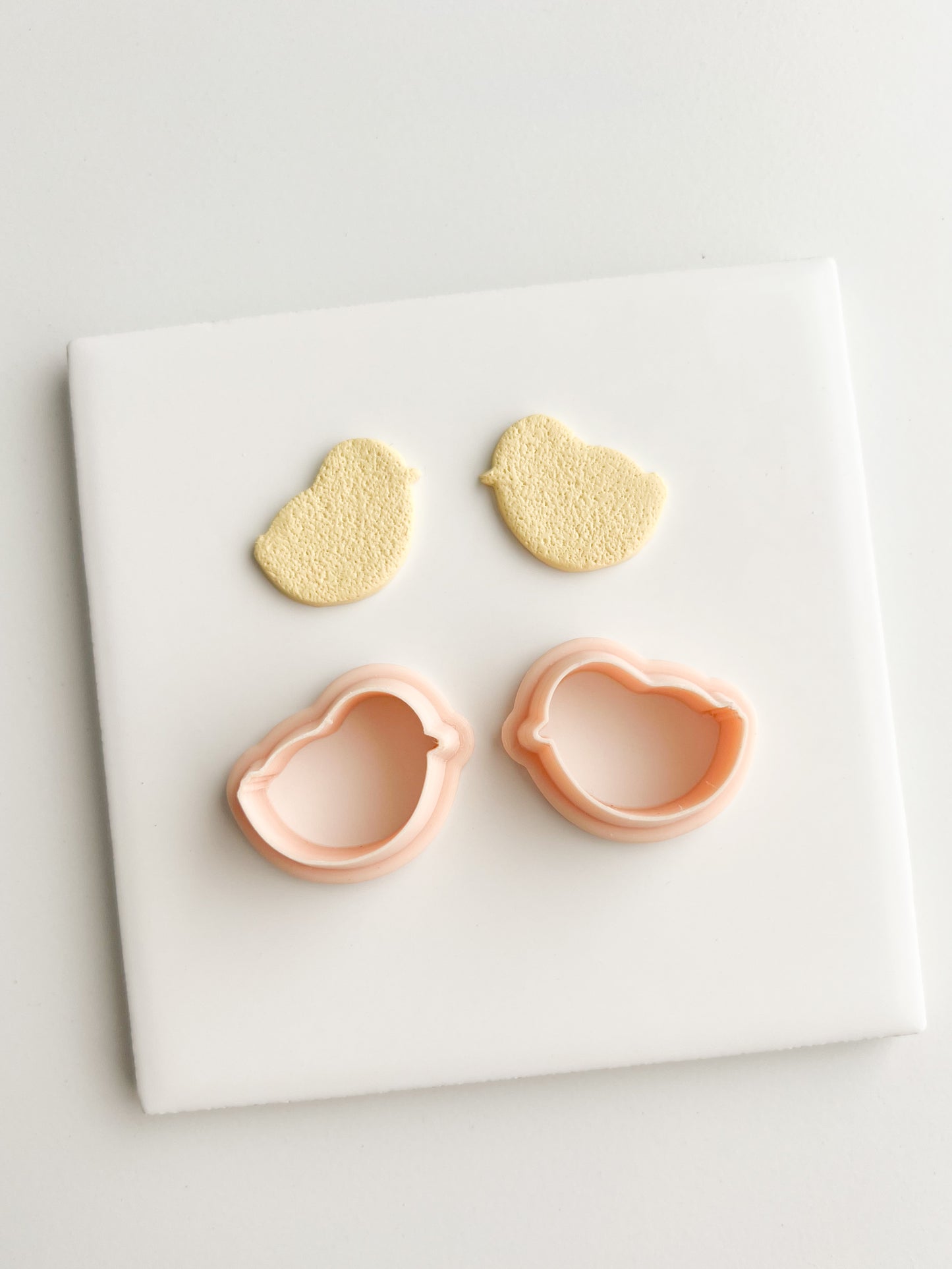 Baby Chick Outline Clay Cutter | Baby Chick Outline Polymer Clay Cutter for DIY Easter Earrings Spring-Themed Jewelry and Handmade Cute Accessories