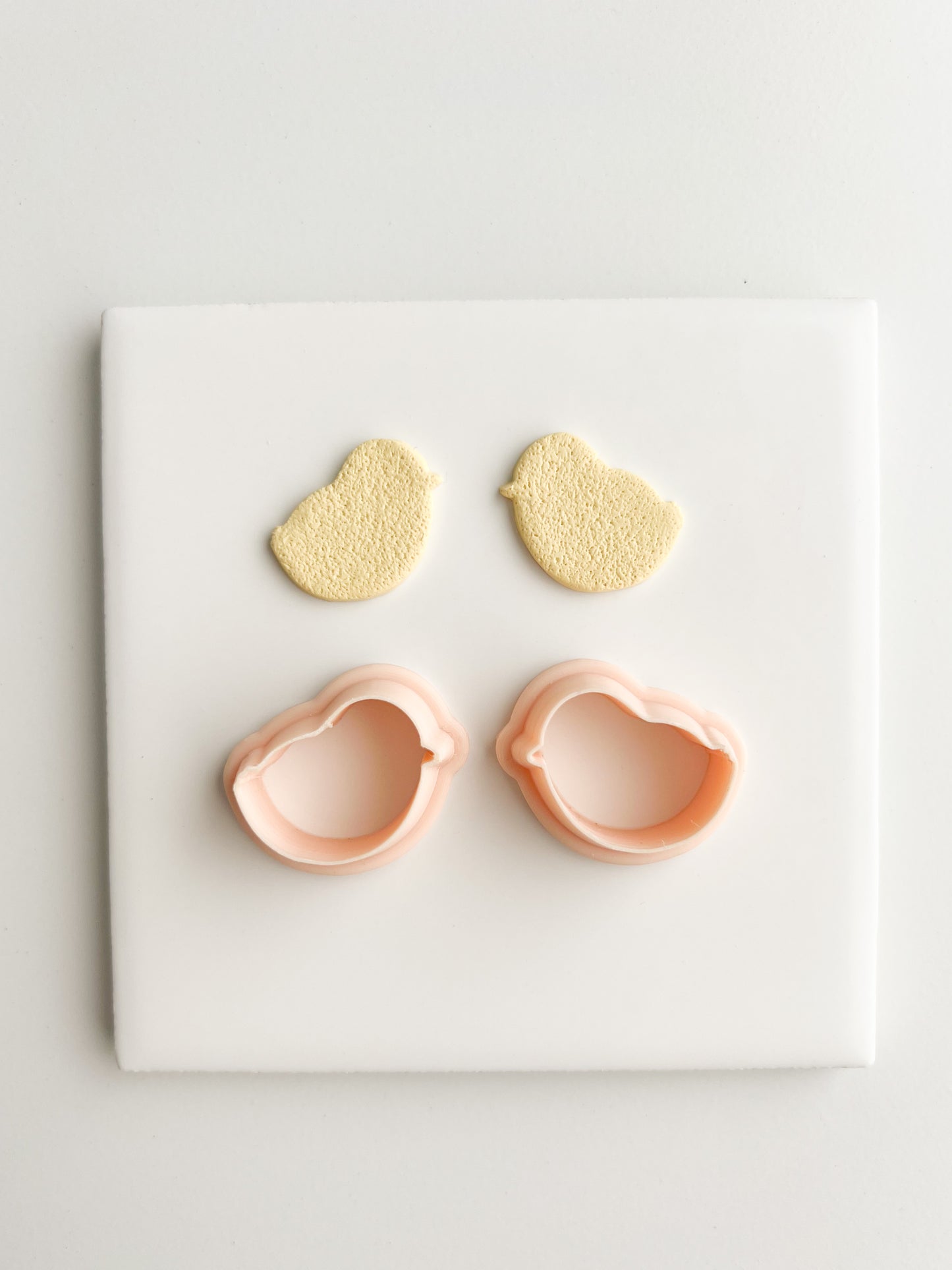 Baby Chick Outline Clay Cutter | Baby Chick Outline Polymer Clay Cutter for DIY Easter Earrings Spring-Themed Jewelry and Handmade Cute Accessories