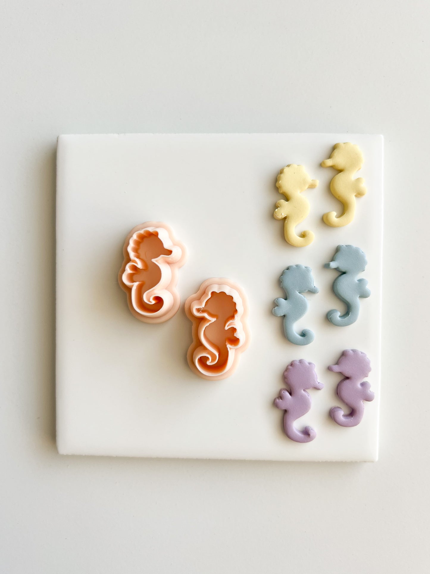 Sea Horse Clay Cutter | Sea Horse Polymer Clay Cutter for DIY Ocean Earrings Beach-Themed Jewelry and Handmade Nautical Accessories
