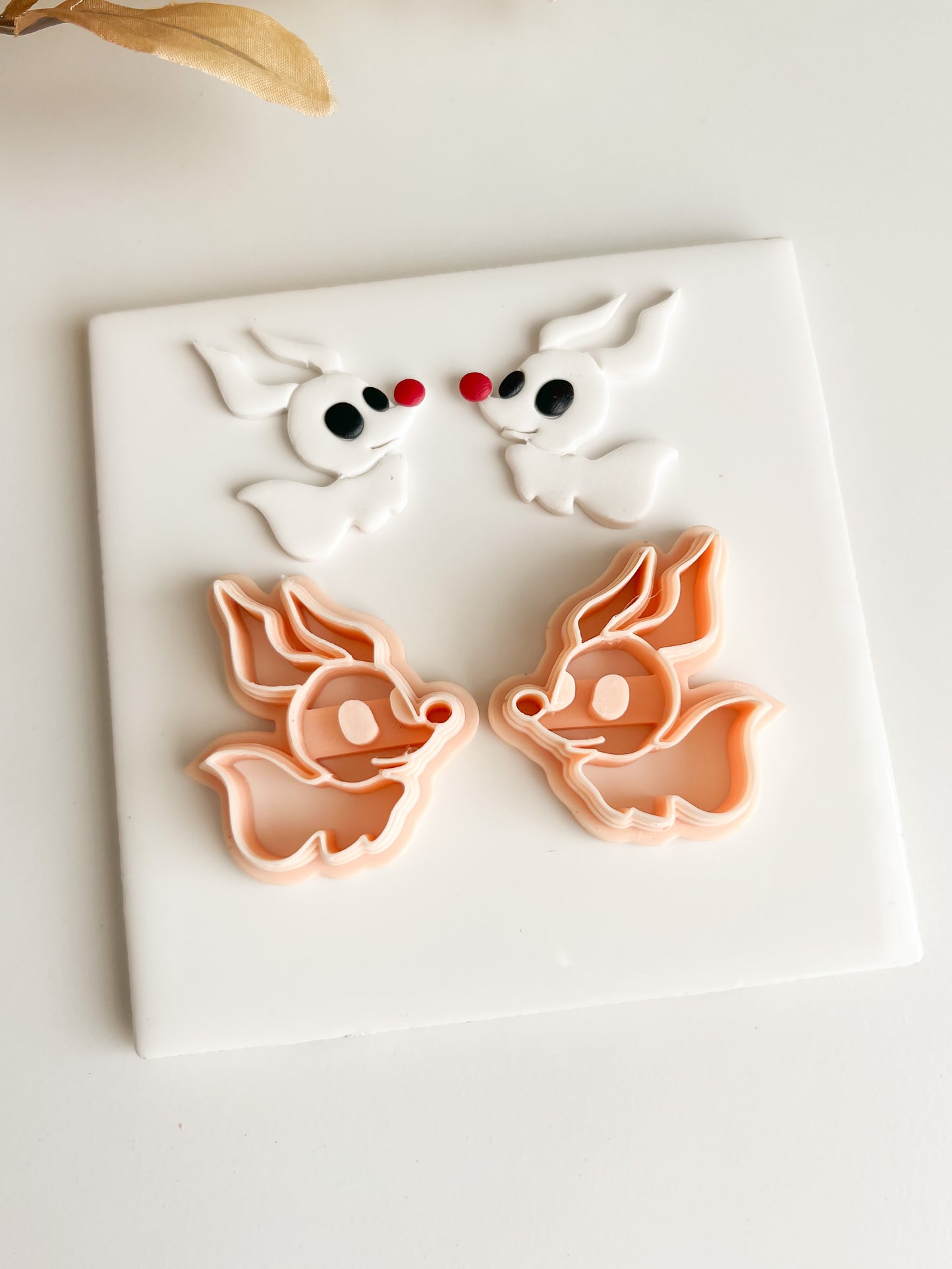 Zero Nightmare Before Christmas Dog Clay Cutter Ghost Dog | Zero Nightmare Before Christmas Dog Polymer Clay Cutter for DIY Halloween Earrings Movie Jewelry and Handmade Spooky Accessories