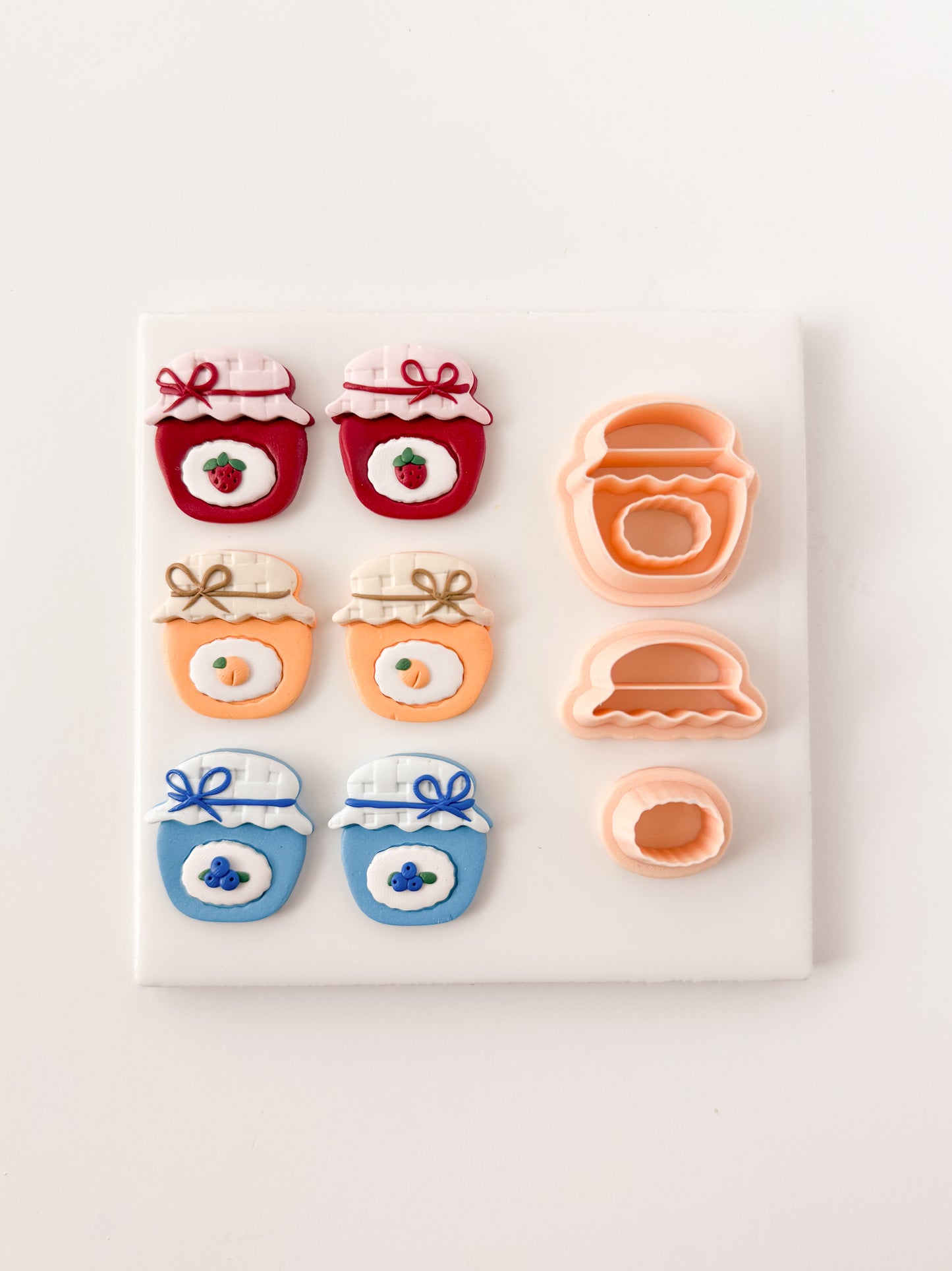 Fruit Jar Clay Cutter | Fruit Jar Polymer Clay Cutter for DIY Summer Earrings Cottagecore Jewelry and Handmade Farmhouse Accessories