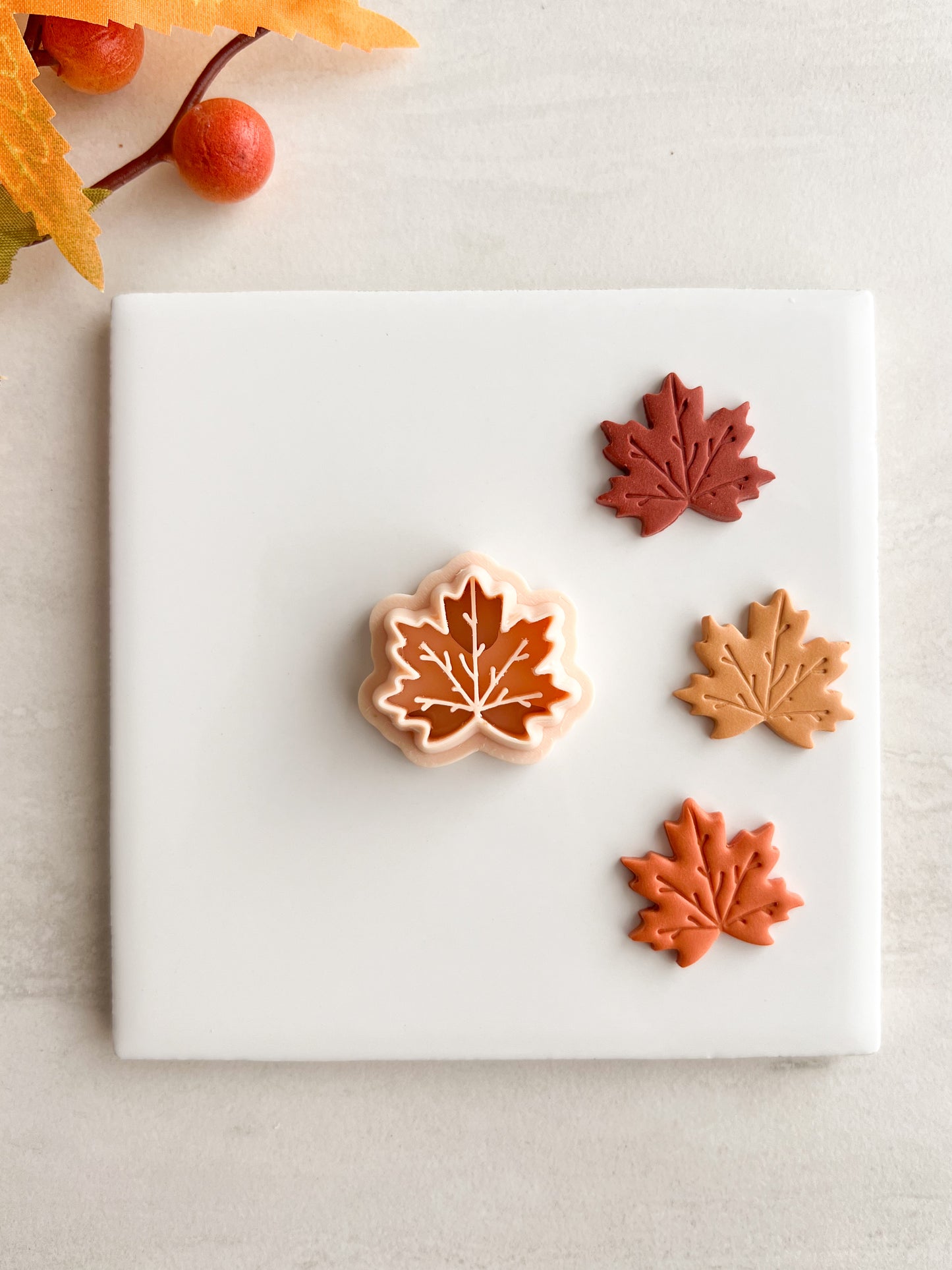 Maple Leaf No. 6 Clay Cutter | Maple Leaf No. 6 Polymer Clay Cutter for DIY Thanksgiving Earrings Rustic Jewelry and Handmade Autumn Accessories