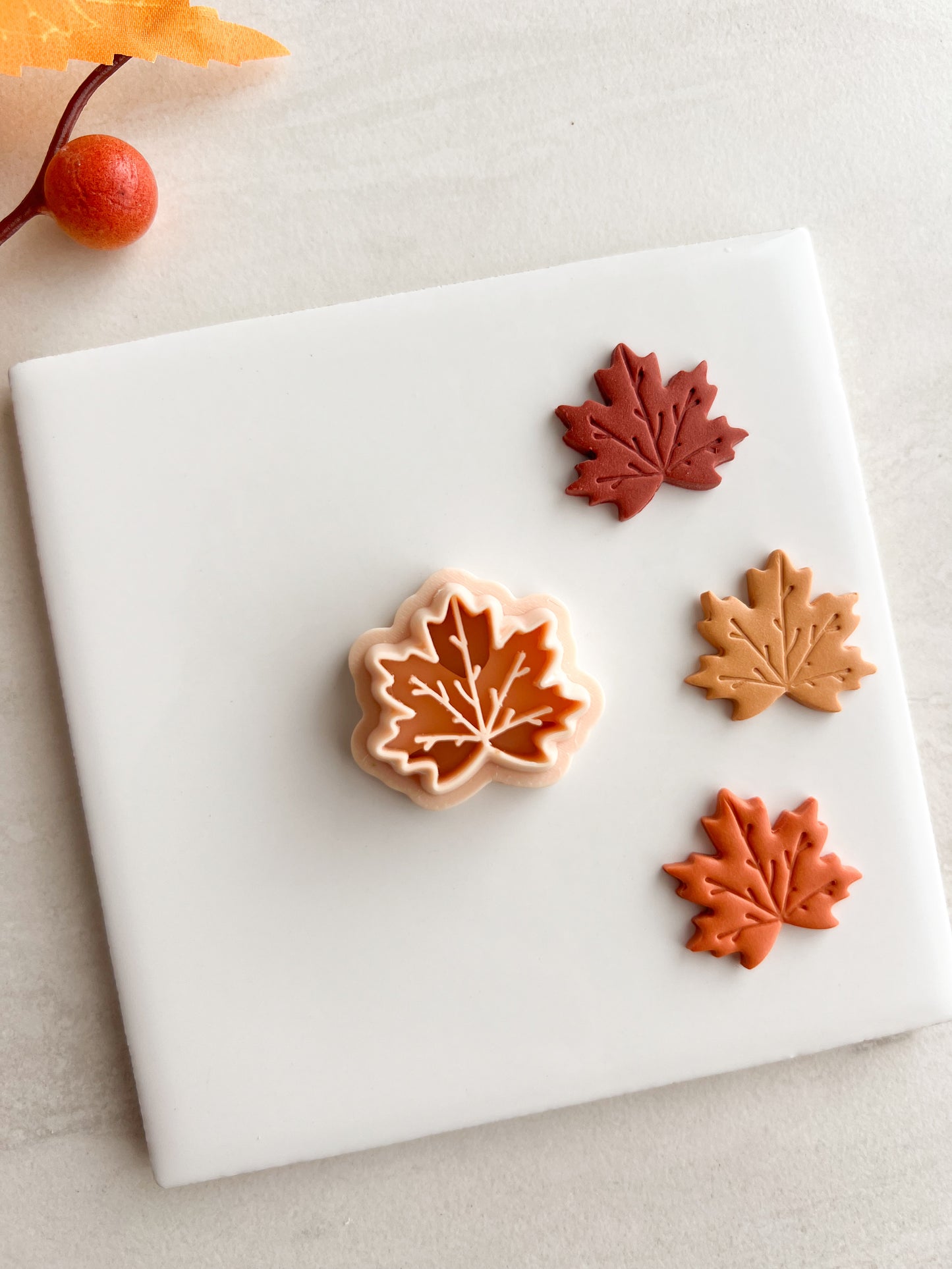 Maple Leaf No. 6 Clay Cutter | Maple Leaf No. 6 Polymer Clay Cutter for DIY Thanksgiving Earrings Rustic Jewelry and Handmade Autumn Accessories