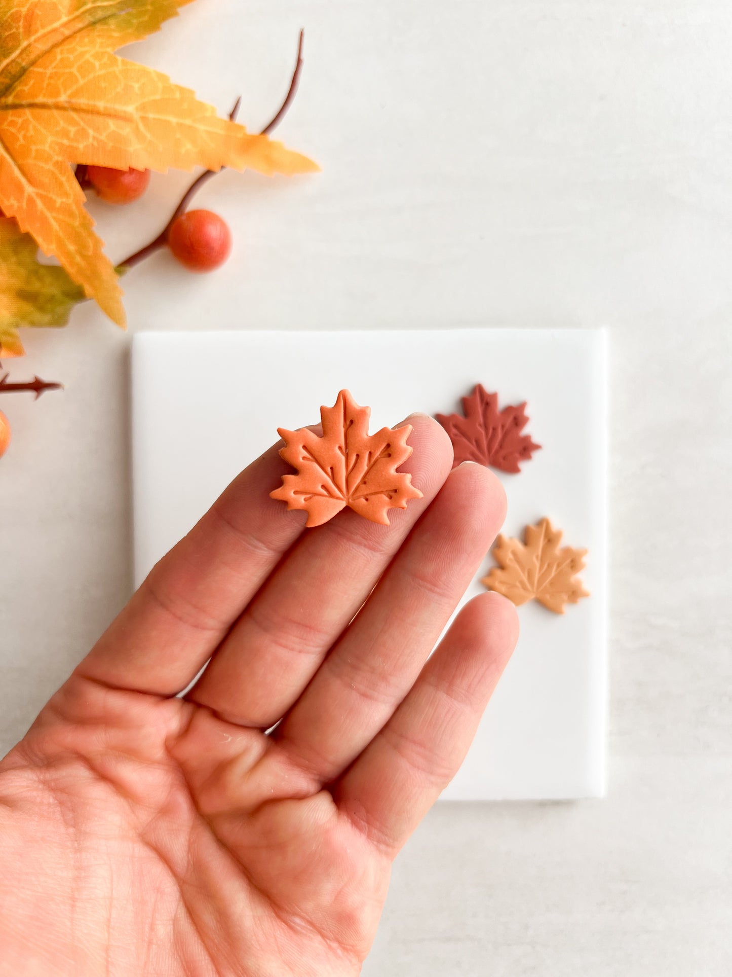 Maple Leaf No. 6 Clay Cutter | Maple Leaf No. 6 Polymer Clay Cutter for DIY Thanksgiving Earrings Rustic Jewelry and Handmade Autumn Accessories
