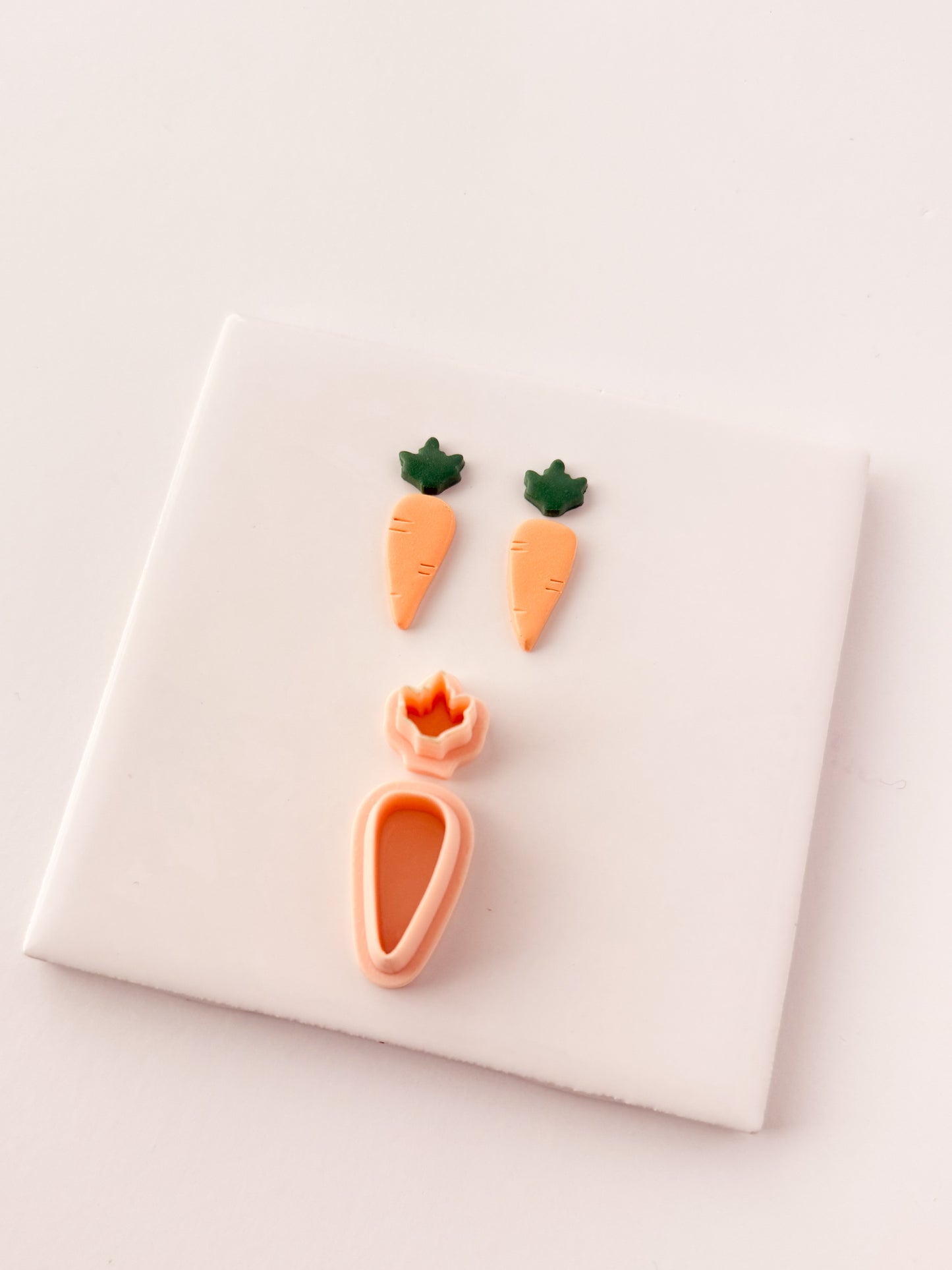 Carrot Clay Cutter | Carrot Polymer Clay Cutter for DIY Easter Earrings Farmhouse Jewelry and Handmade Garden Accessories