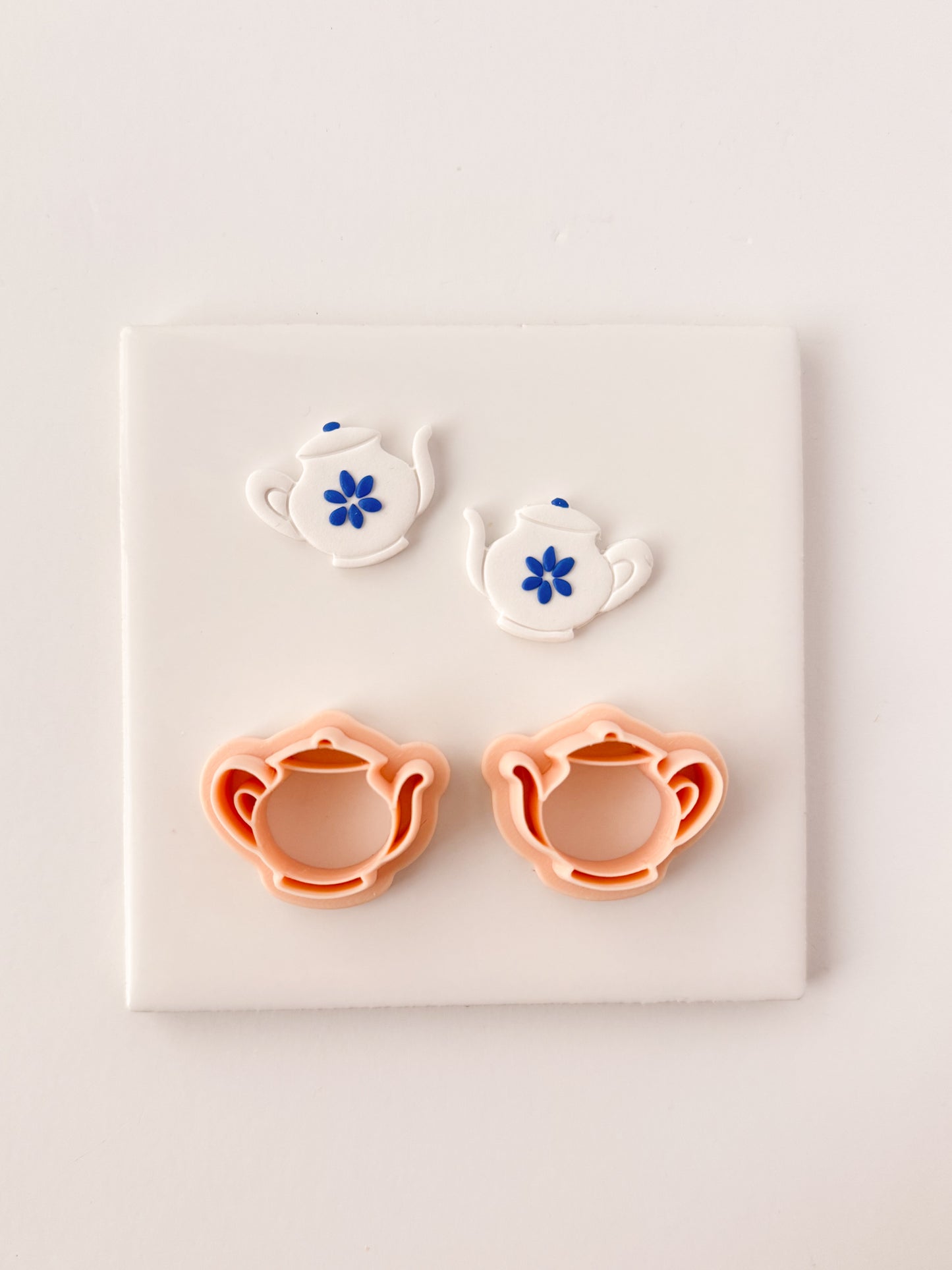 Teapot No. 2 Clay Cutter | Teapot Polymer Clay Cutter for DIY Tea Lover Earrings Vintage Jewelry and Handmade Cottagecore Accessories