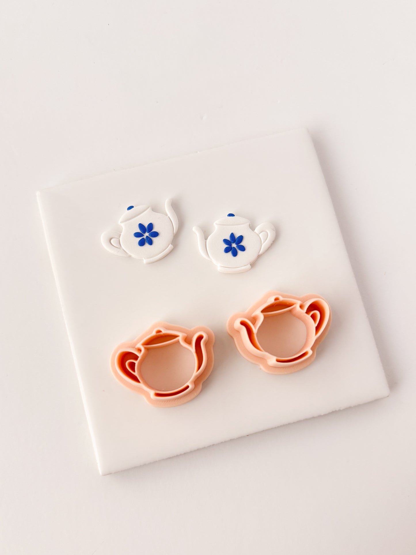 Teapot No. 2 Clay Cutter | Teapot Polymer Clay Cutter for DIY Tea Lover Earrings Vintage Jewelry and Handmade Cottagecore Accessories