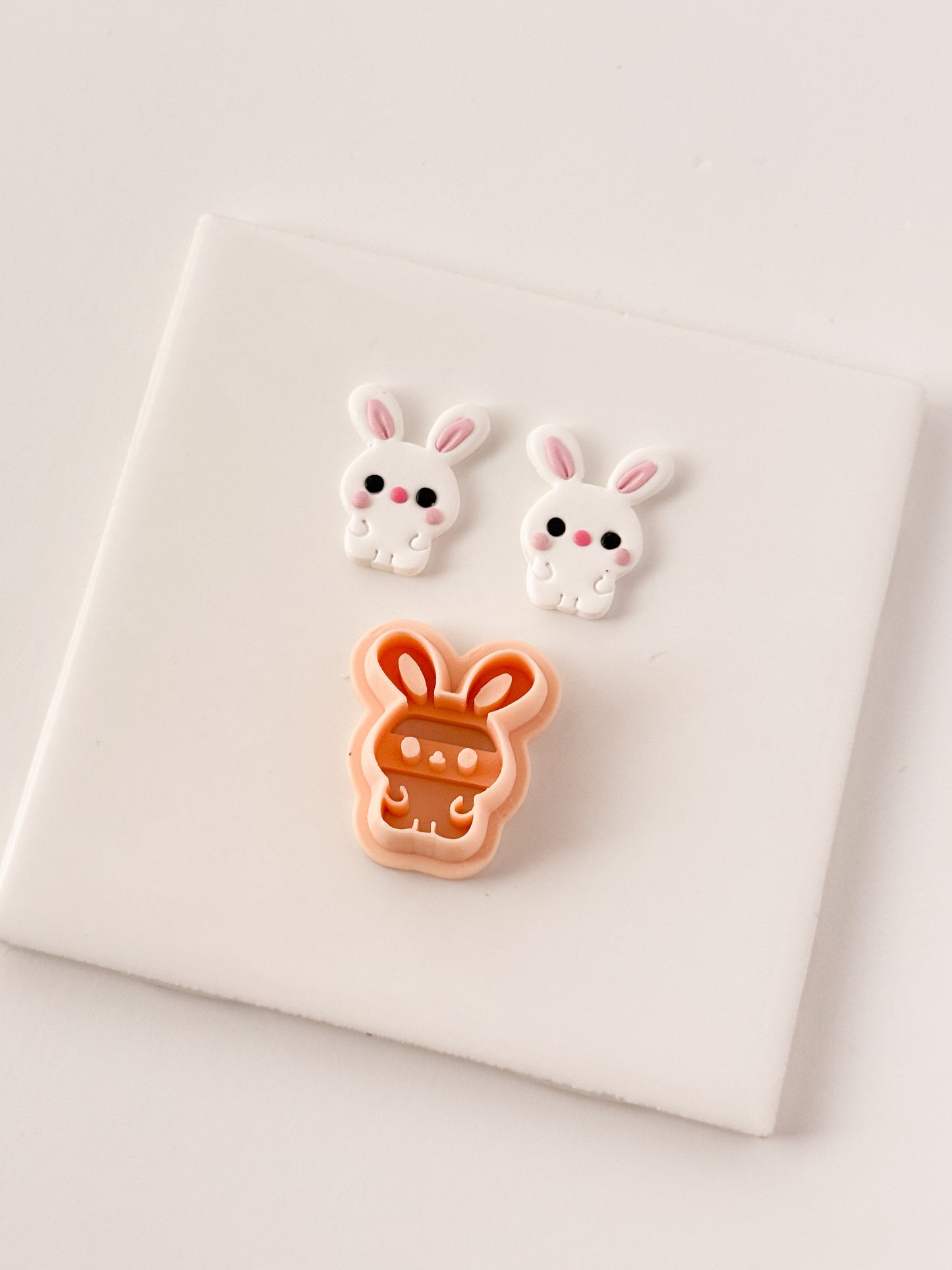 Cute Bunny Clay Cutter | Cute Bunny Polymer Clay Cutter for DIY Easter Earrings Bunny-Themed Jewelry and Handmade Spring Accessories