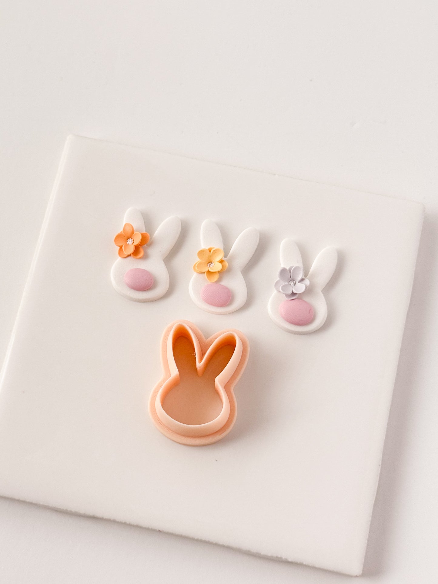 Bunny Head No. 2 Clay Cutter | Bunny Head No. 2 Polymer Clay Cutter for DIY Easter Earrings Cute Jewelry and Handmade Spring Accessories