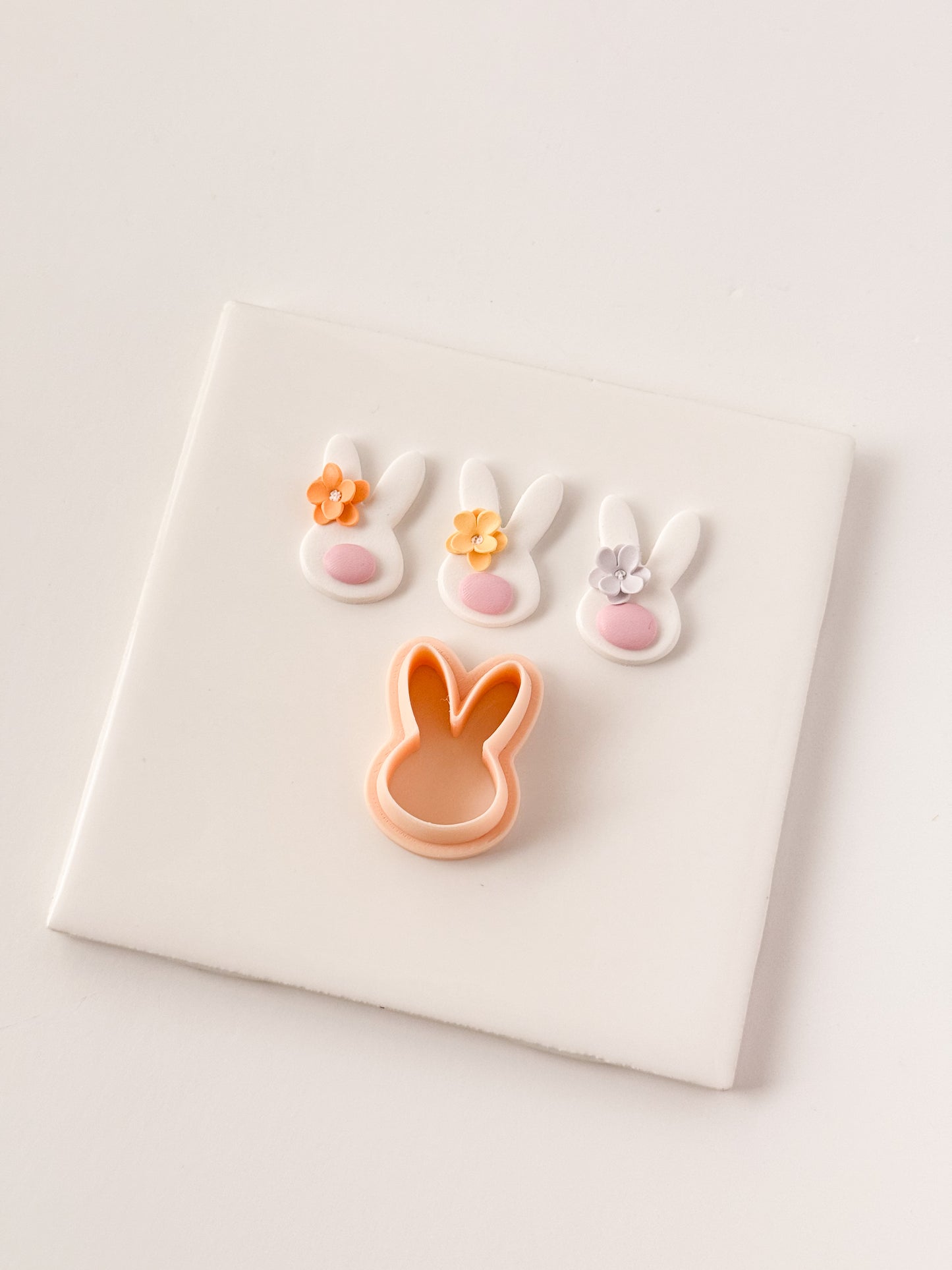 Bunny Head No. 2 Clay Cutter | Bunny Head No. 2 Polymer Clay Cutter for DIY Easter Earrings Cute Jewelry and Handmade Spring Accessories