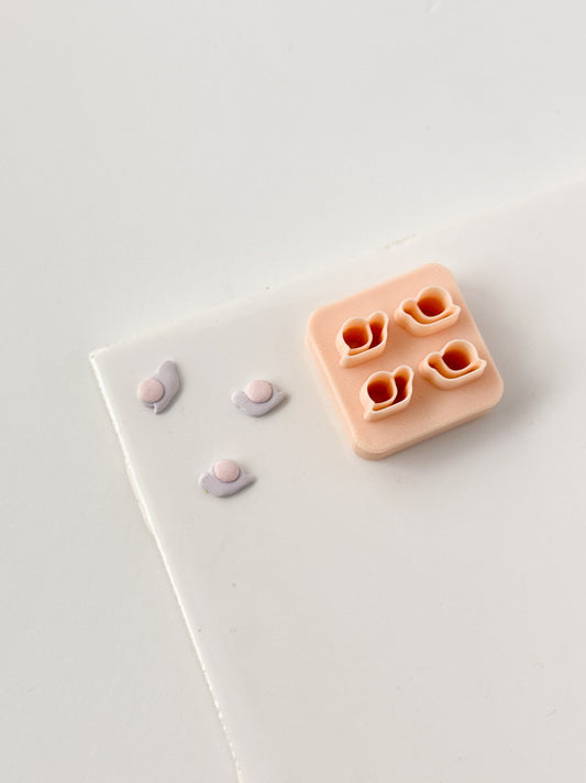 Snail Micro Cluster Clay Cutter | Snail Micro Cluster Polymer Clay Cutter for DIY Nature Earrings Garden-Themed Jewelry and Handmade Accessories