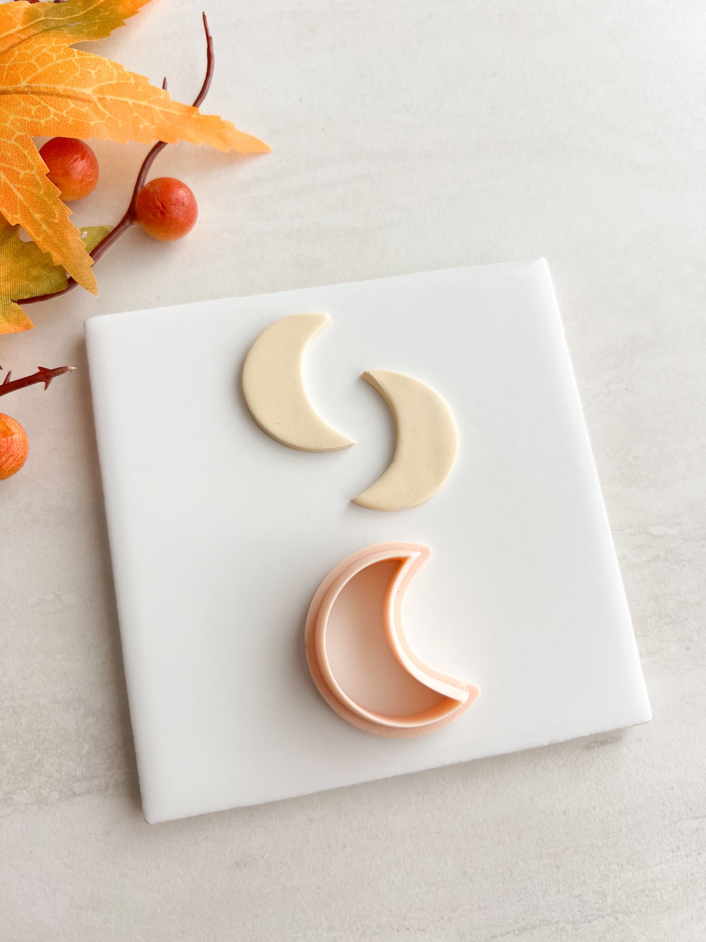 Moon No. 3 Clay Cutter | Moon No. 3 Polymer Clay Cutter for DIY Celestial Earrings Astrology Jewelry and Handmade Lunar Accessories