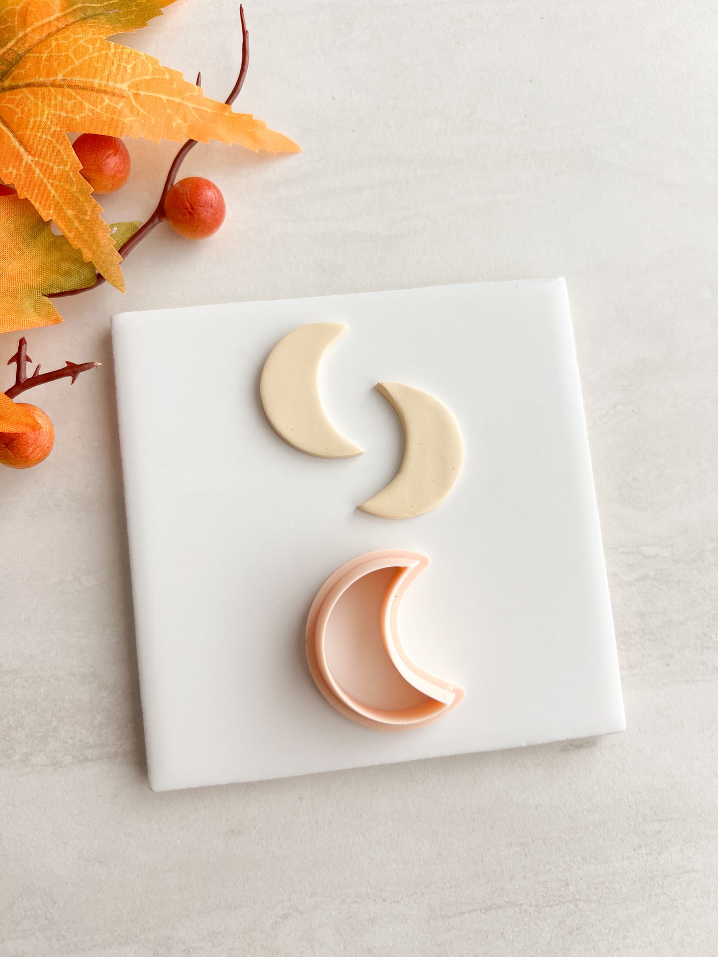 Moon No. 3 Clay Cutter | Moon No. 3 Polymer Clay Cutter for DIY Celestial Earrings Astrology Jewelry and Handmade Lunar Accessories