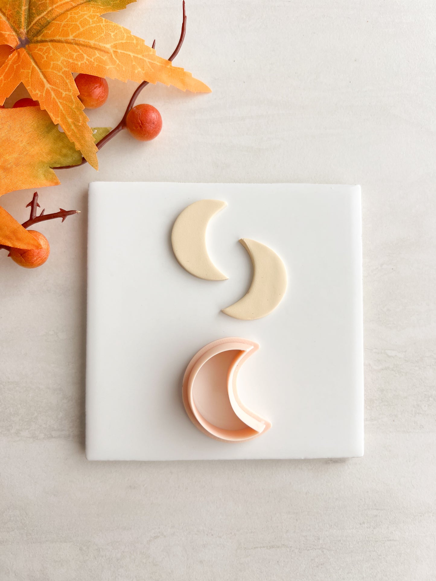 Moon No. 3 Clay Cutter | Moon No. 3 Polymer Clay Cutter for DIY Celestial Earrings Astrology Jewelry and Handmade Lunar Accessories