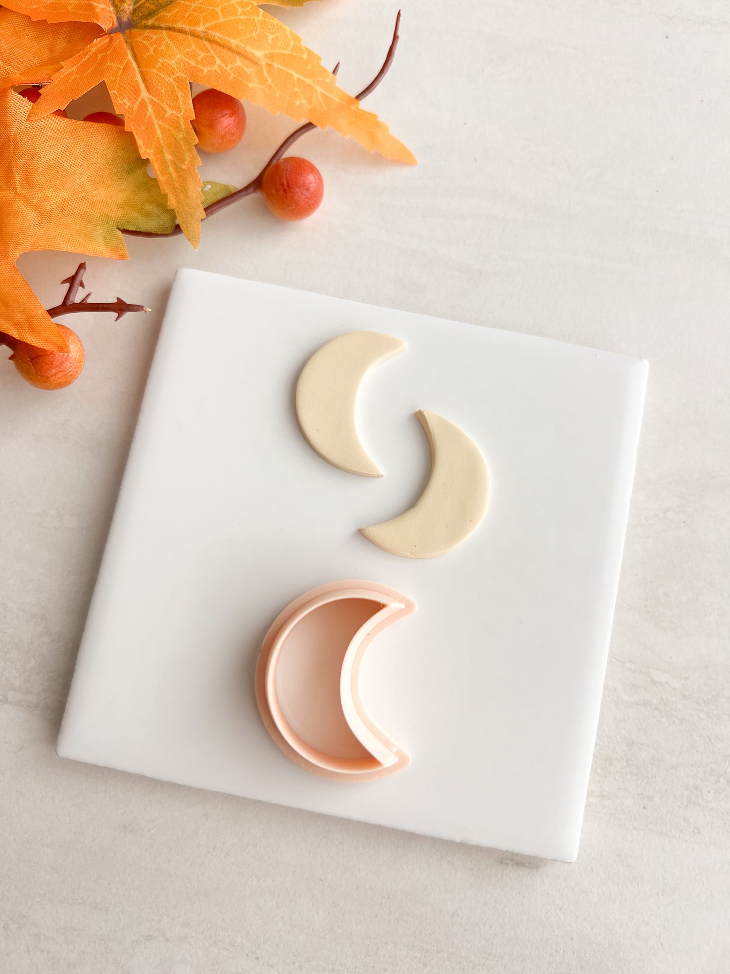 Moon No. 3 Clay Cutter | Moon No. 3 Polymer Clay Cutter for DIY Celestial Earrings Astrology Jewelry and Handmade Lunar Accessories