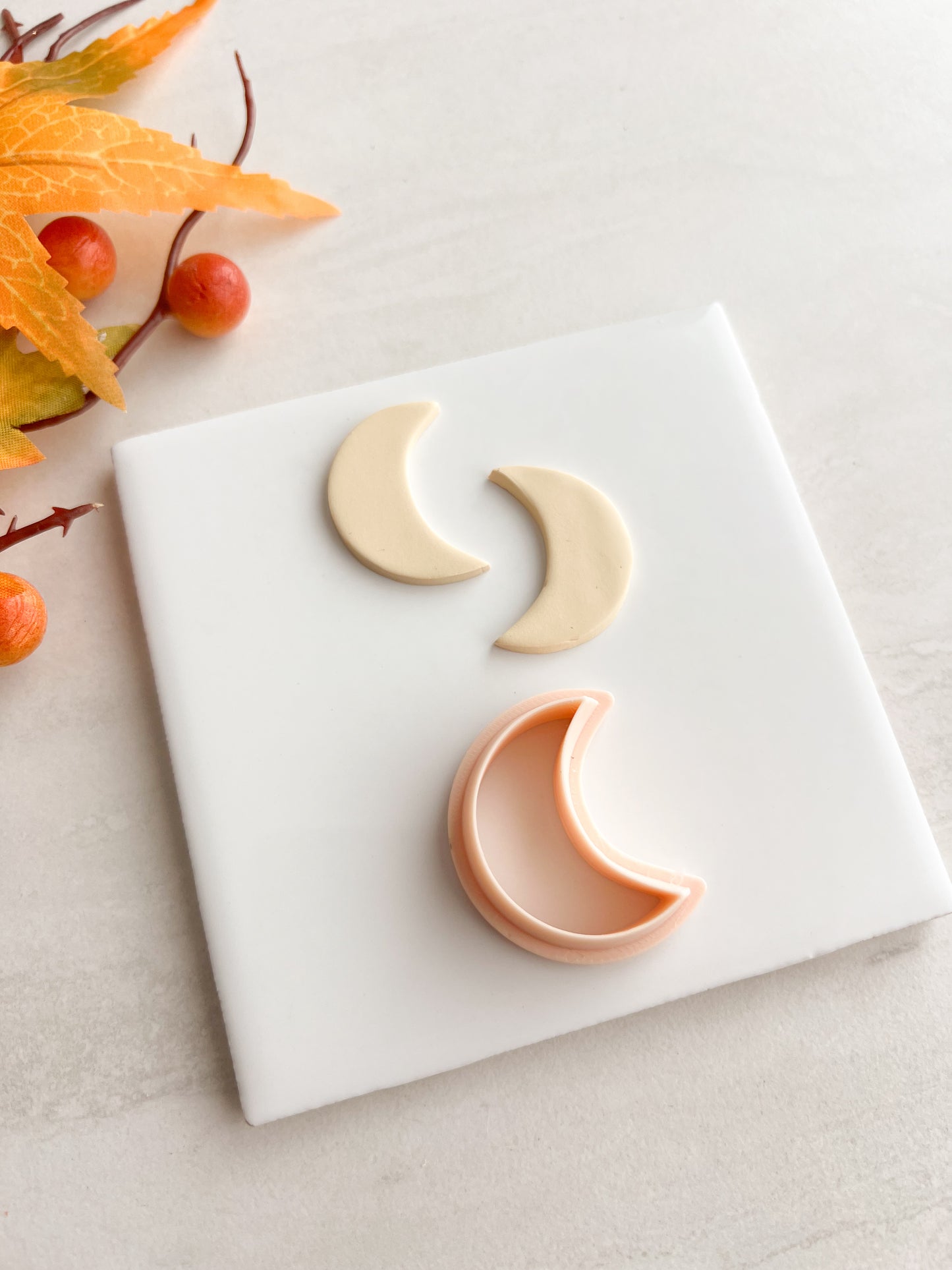 Moon No. 3 Clay Cutter | Moon No. 3 Polymer Clay Cutter for DIY Celestial Earrings Astrology Jewelry and Handmade Lunar Accessories