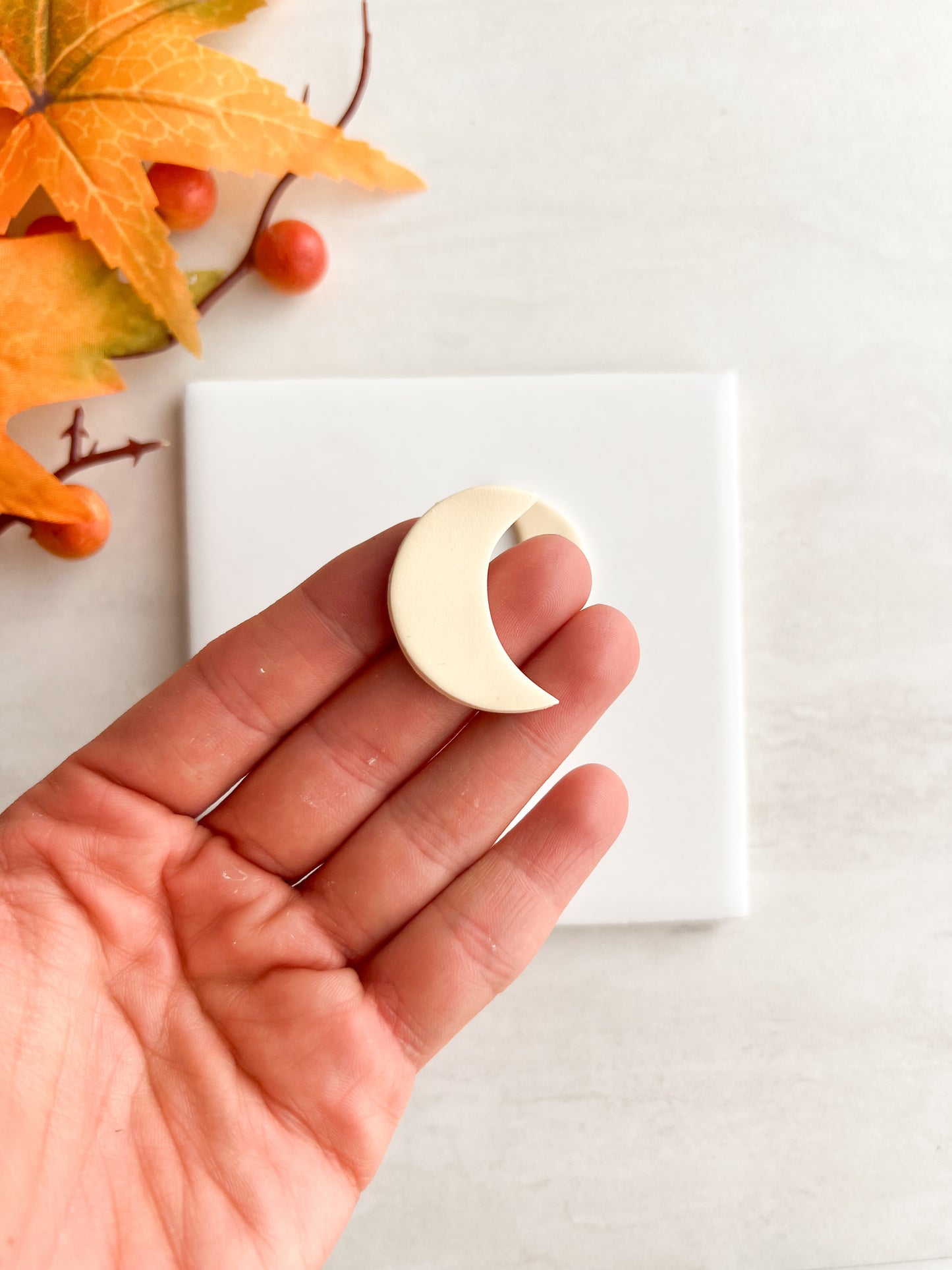 Moon No. 3 Clay Cutter | Moon No. 3 Polymer Clay Cutter for DIY Celestial Earrings Astrology Jewelry and Handmade Lunar Accessories