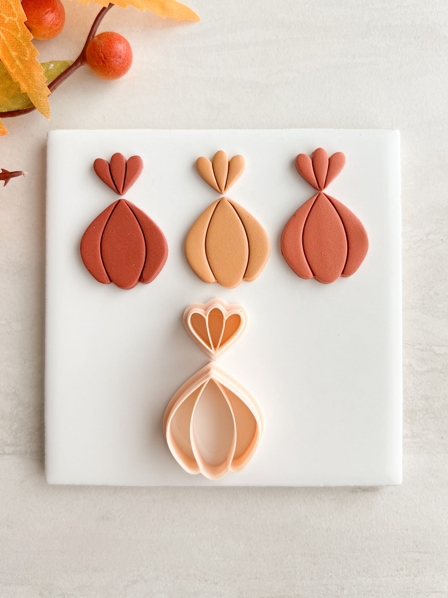 Scalloped Floral Shape No. 1 Clay Cutter | Scalloped Floral Shape No. 1 Polymer Clay Cutter for DIY Floral Earrings Elegant Jewelry and Handmade Botanical Accessories