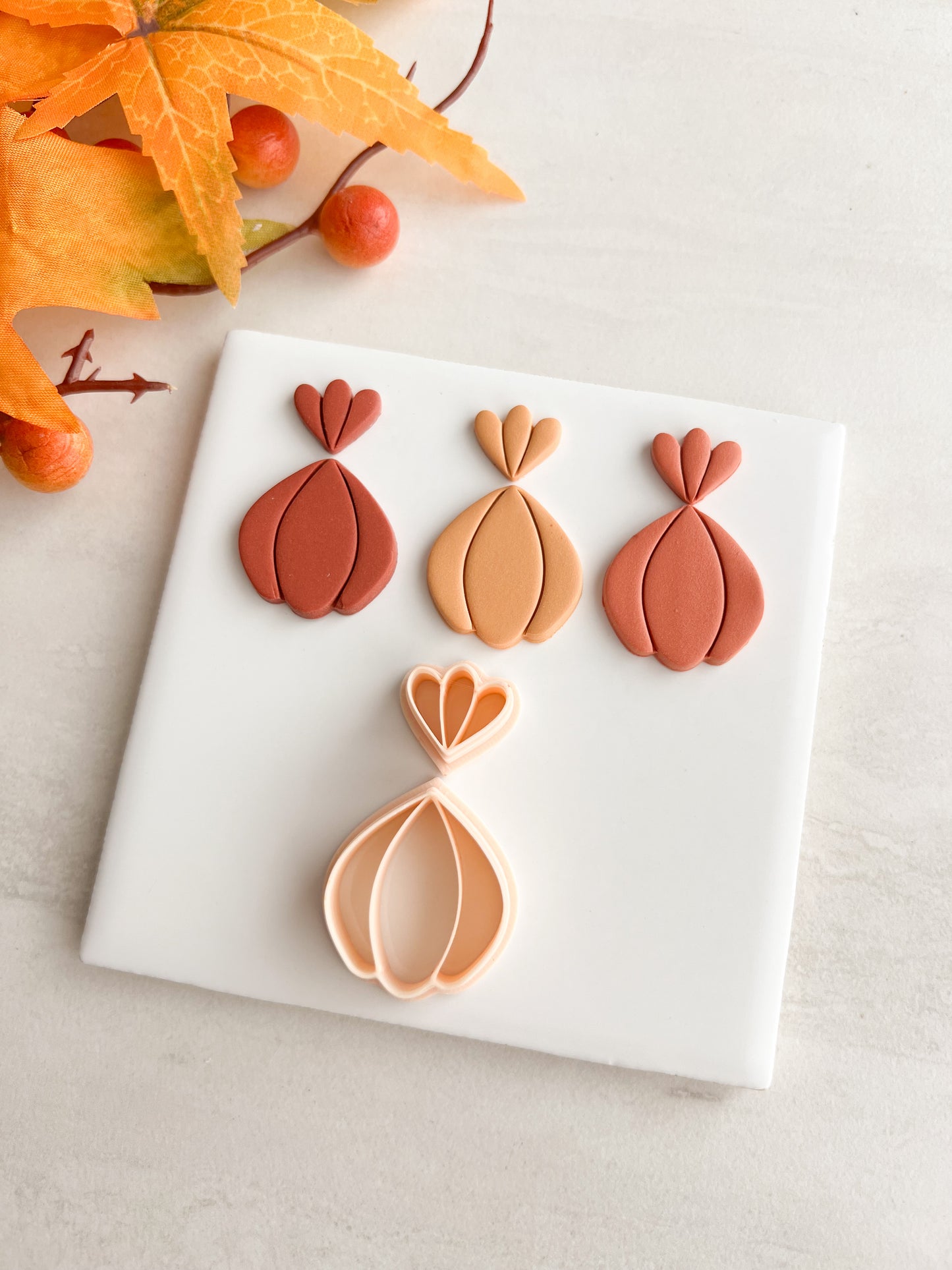 Scalloped Floral Shape No. 1 Clay Cutter | Scalloped Floral Shape No. 1 Polymer Clay Cutter for DIY Floral Earrings Elegant Jewelry and Handmade Botanical Accessories