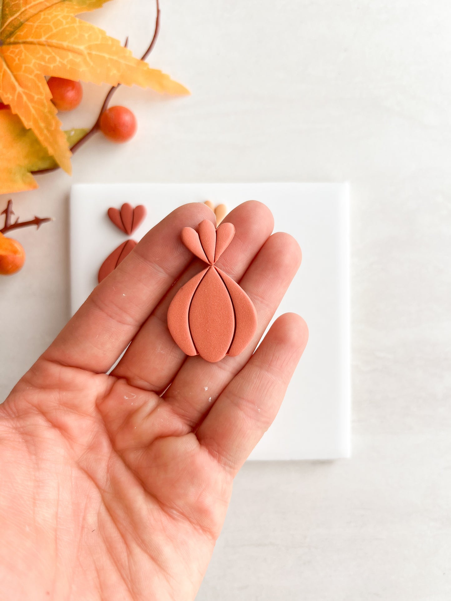 Scalloped Floral Shape No. 1 Clay Cutter | Scalloped Floral Shape No. 1 Polymer Clay Cutter for DIY Floral Earrings Elegant Jewelry and Handmade Botanical Accessories