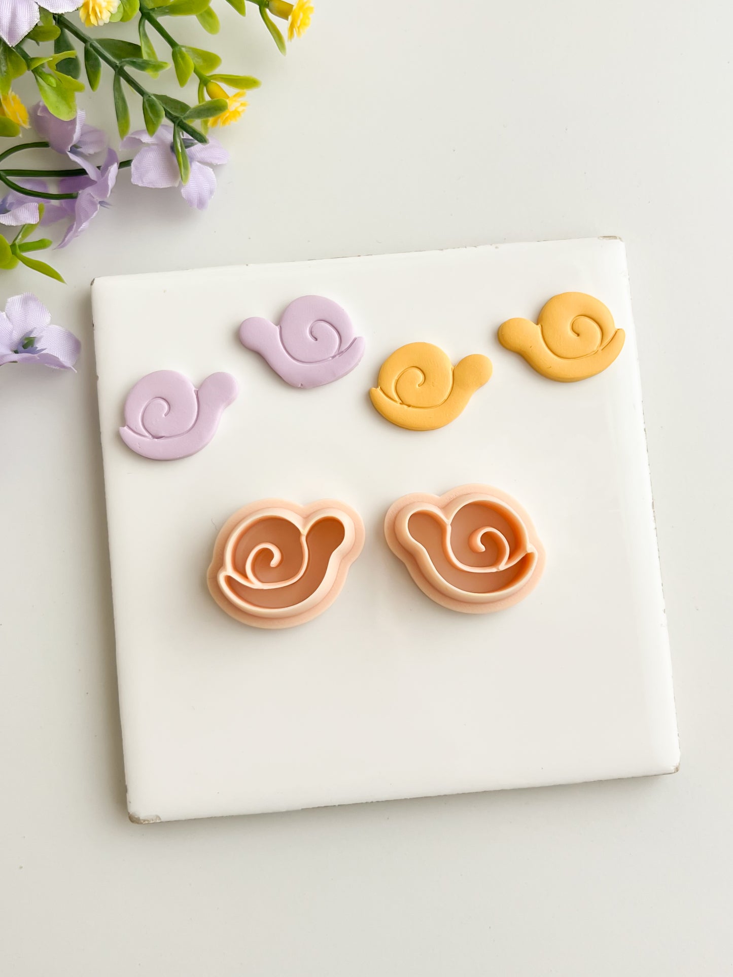 Snail No. 2 Clay Cutter | Snail No. 2 Polymer Clay Cutter for DIY Nature Earrings Cottagecore Jewelry and Handmade Cute Accessories