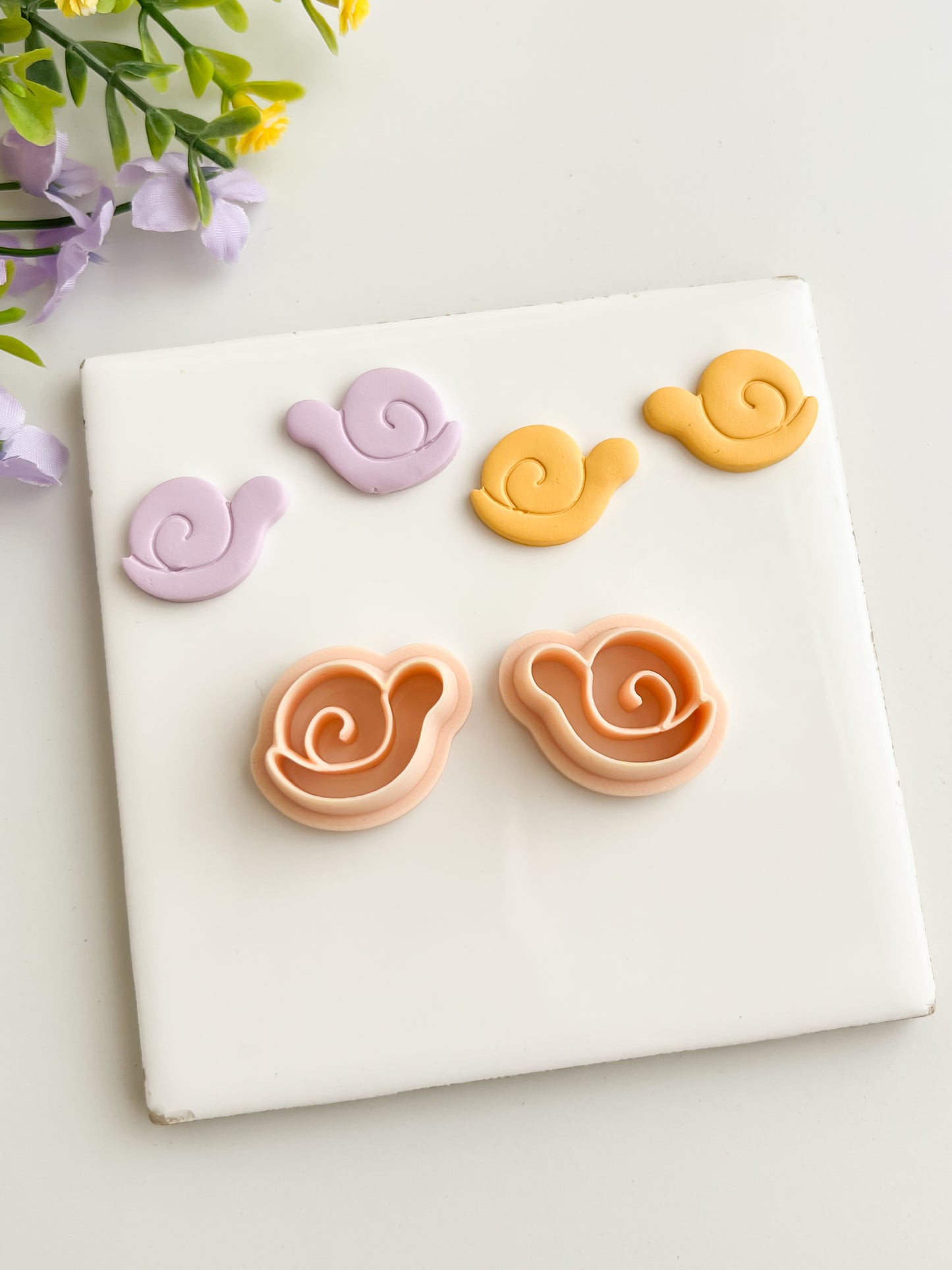 Snail No. 2 Clay Cutter | Snail No. 2 Polymer Clay Cutter for DIY Nature Earrings Cottagecore Jewelry and Handmade Cute Accessories