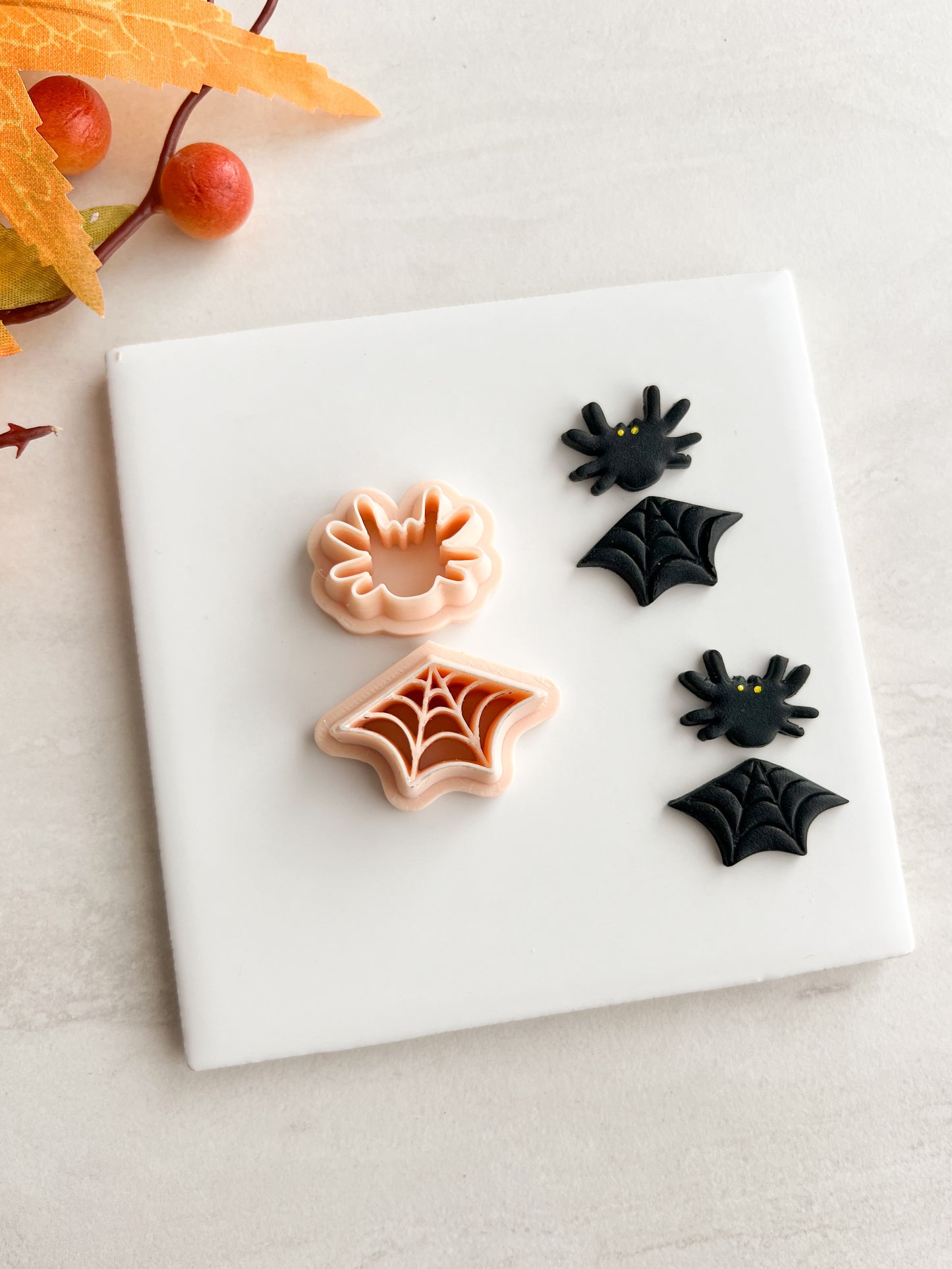 Spiderweb Dangle Clay Cutter | Spiderweb Dangle Polymer Clay Cutter for DIY Halloween Earrings Gothic Jewelry and Handmade Spooky Accessories