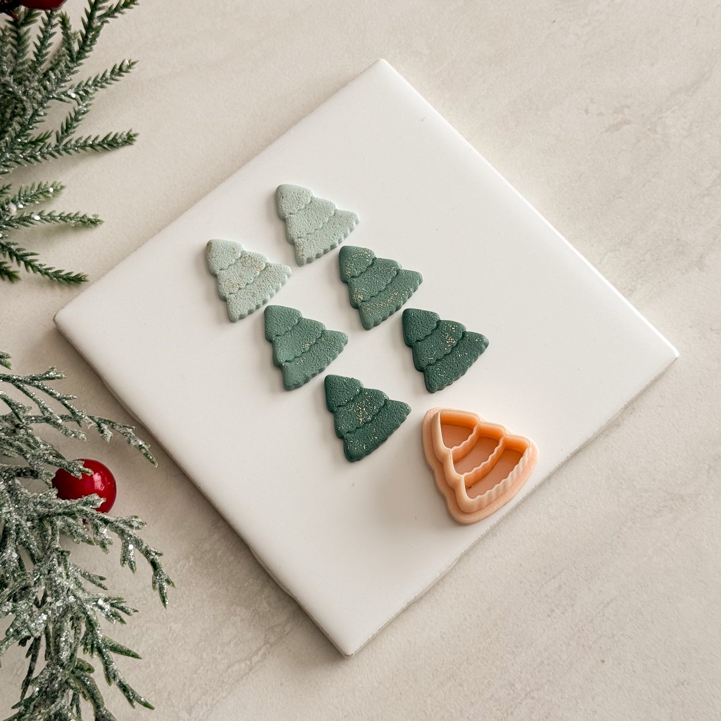 2025 Christmas Tree No. 4 | Festive Polymer Clay Cutters