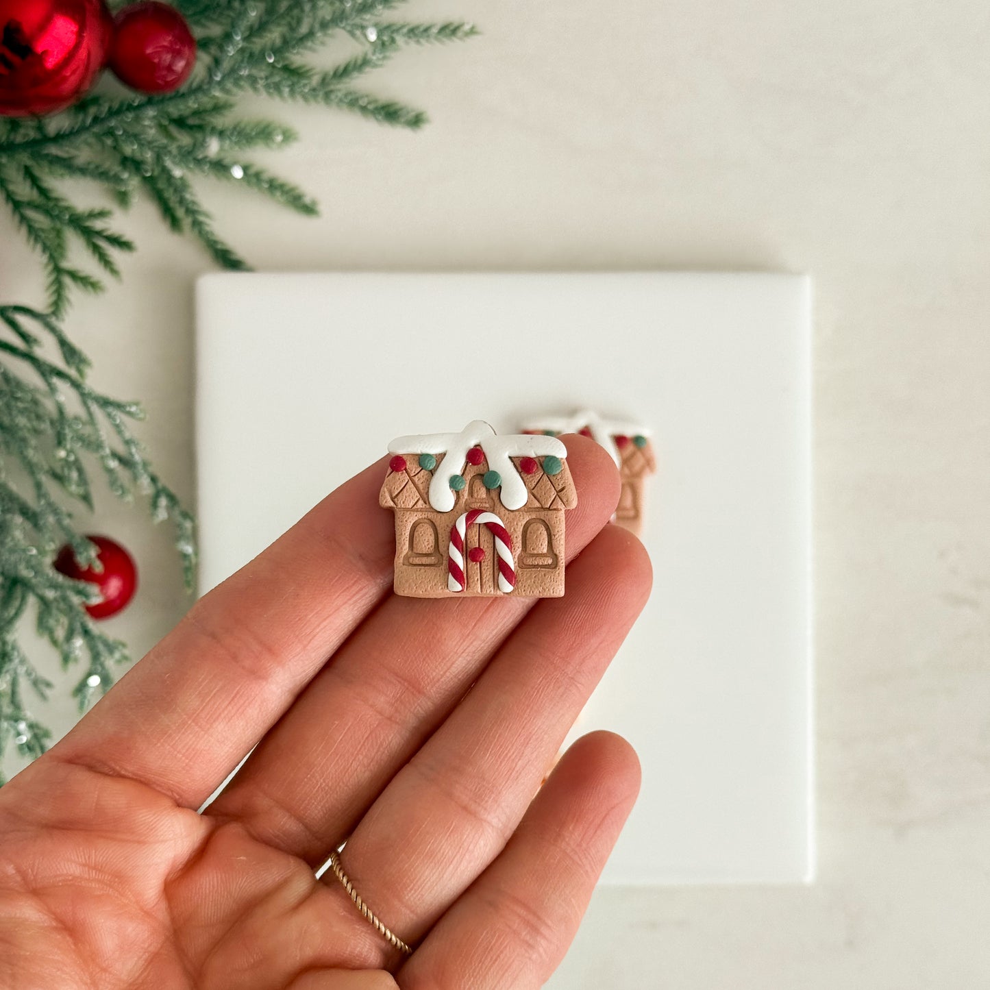 2025 Christmas Gingerbread House No. 1 | Festive Polymer Clay Cutter