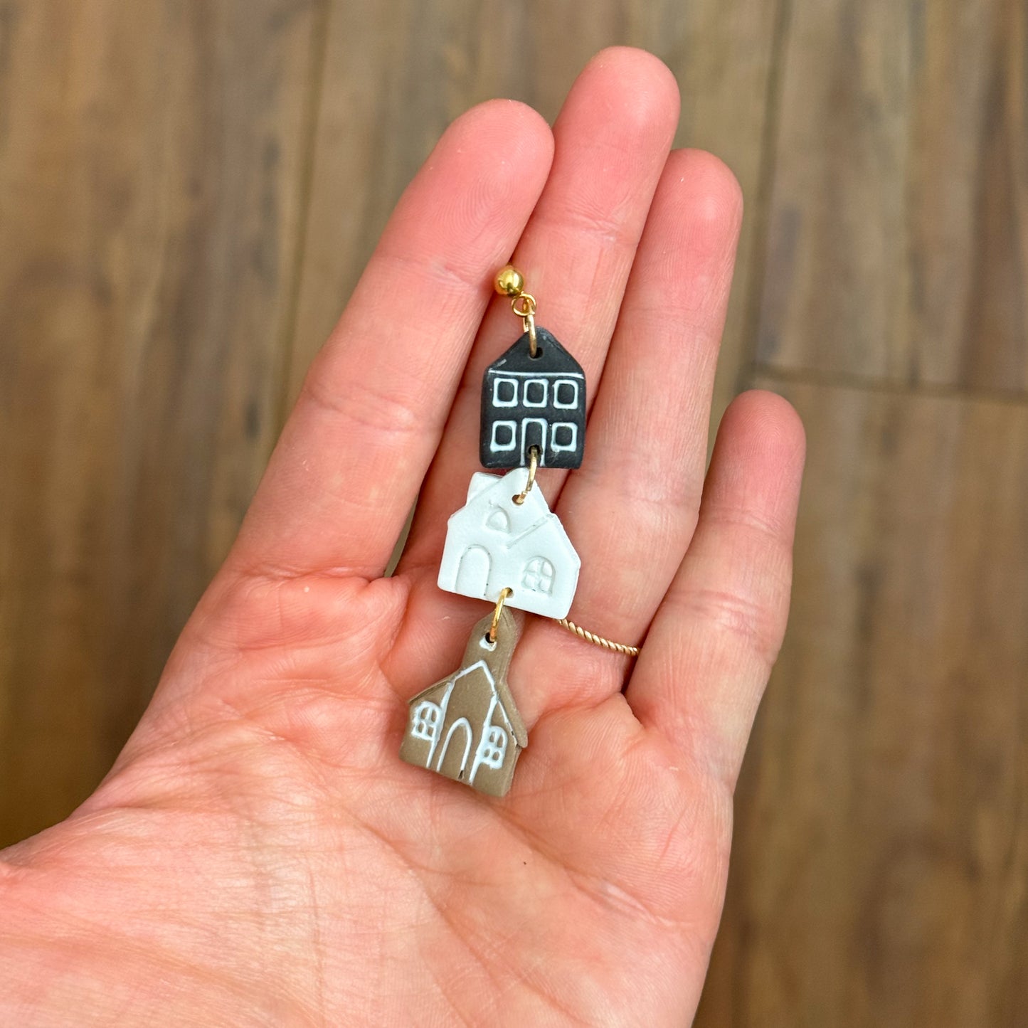 2025 Christmas Village Trio | Festive Polymer Clay Cutters