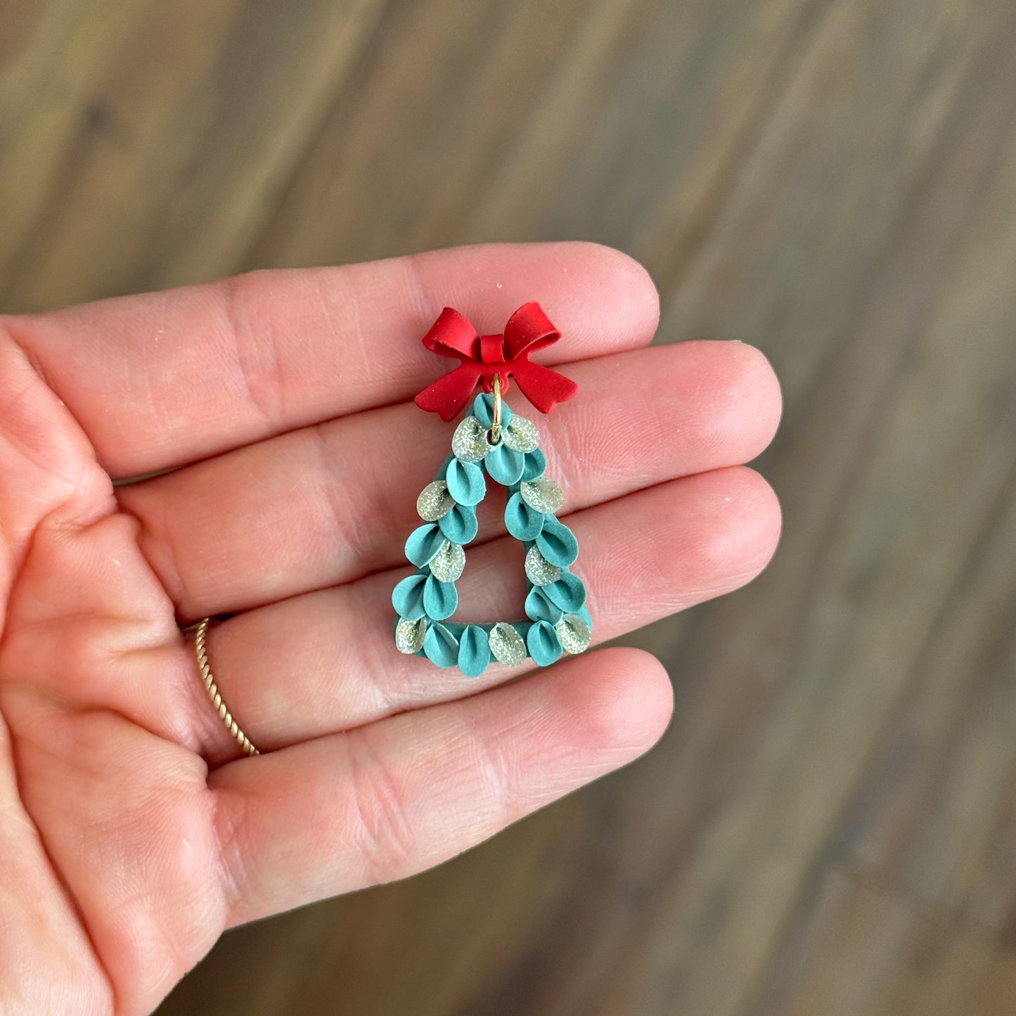 2025 Christmas Tree Cutout with Petals No. 4 | Festive Polymer Clay Cutters