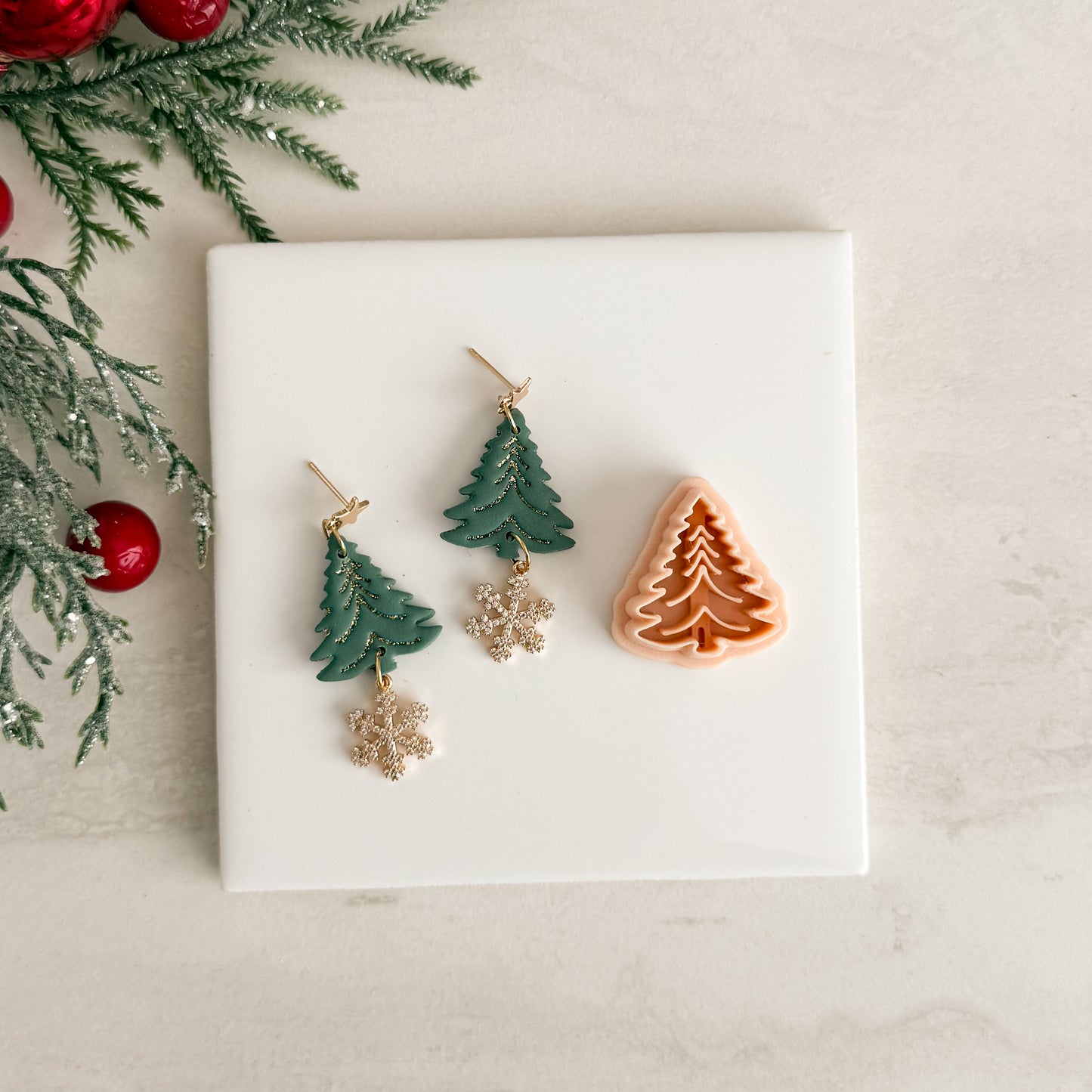2025 Christmas Tree No. 1 | Festive Polymer Clay Cutters