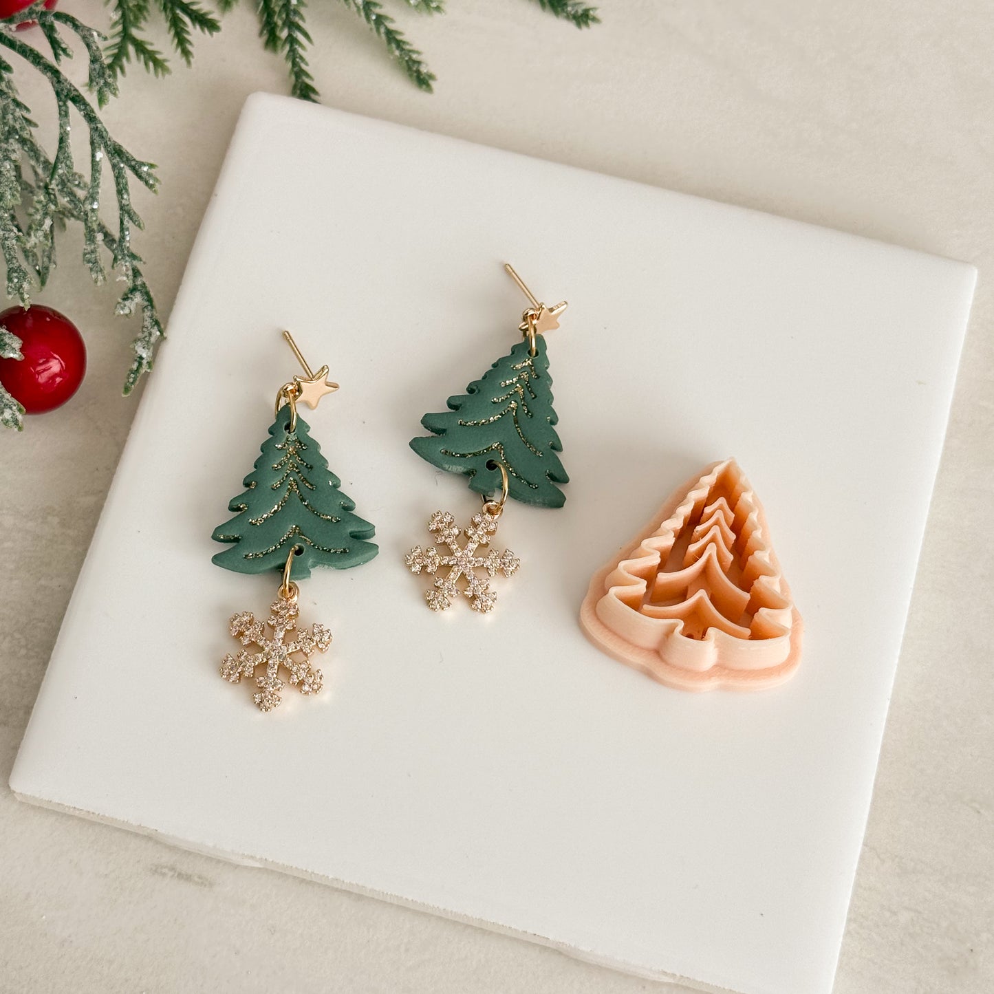 2025 Christmas Tree No. 1 | Festive Polymer Clay Cutters