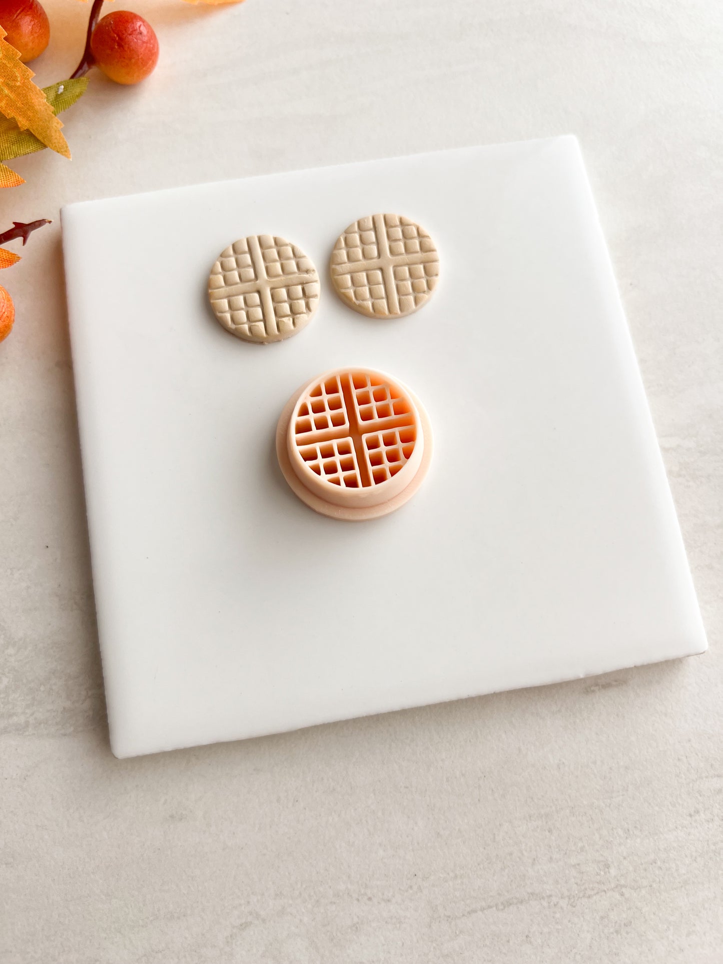 Waffle Clay Cutter | Waffle Polymer Clay Cutter for DIY Food Earrings Breakfast Jewelry and Handmade Cute Accessories