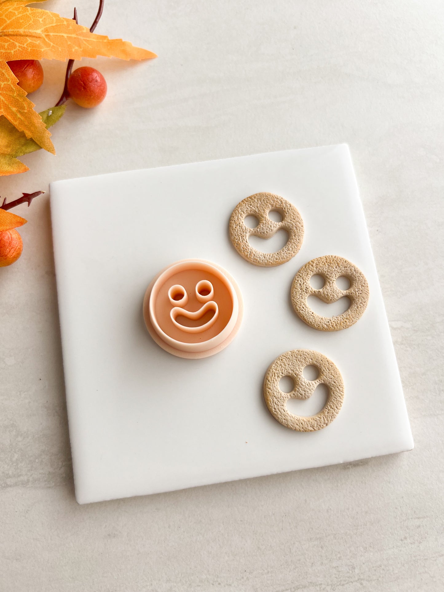 Smiley Face Fries Clay Cutters | Smiley Face Fries Polymer Clay Cutter for DIY Food Earrings Fast-Food Jewelry and Handmade Whimsical Accessories
