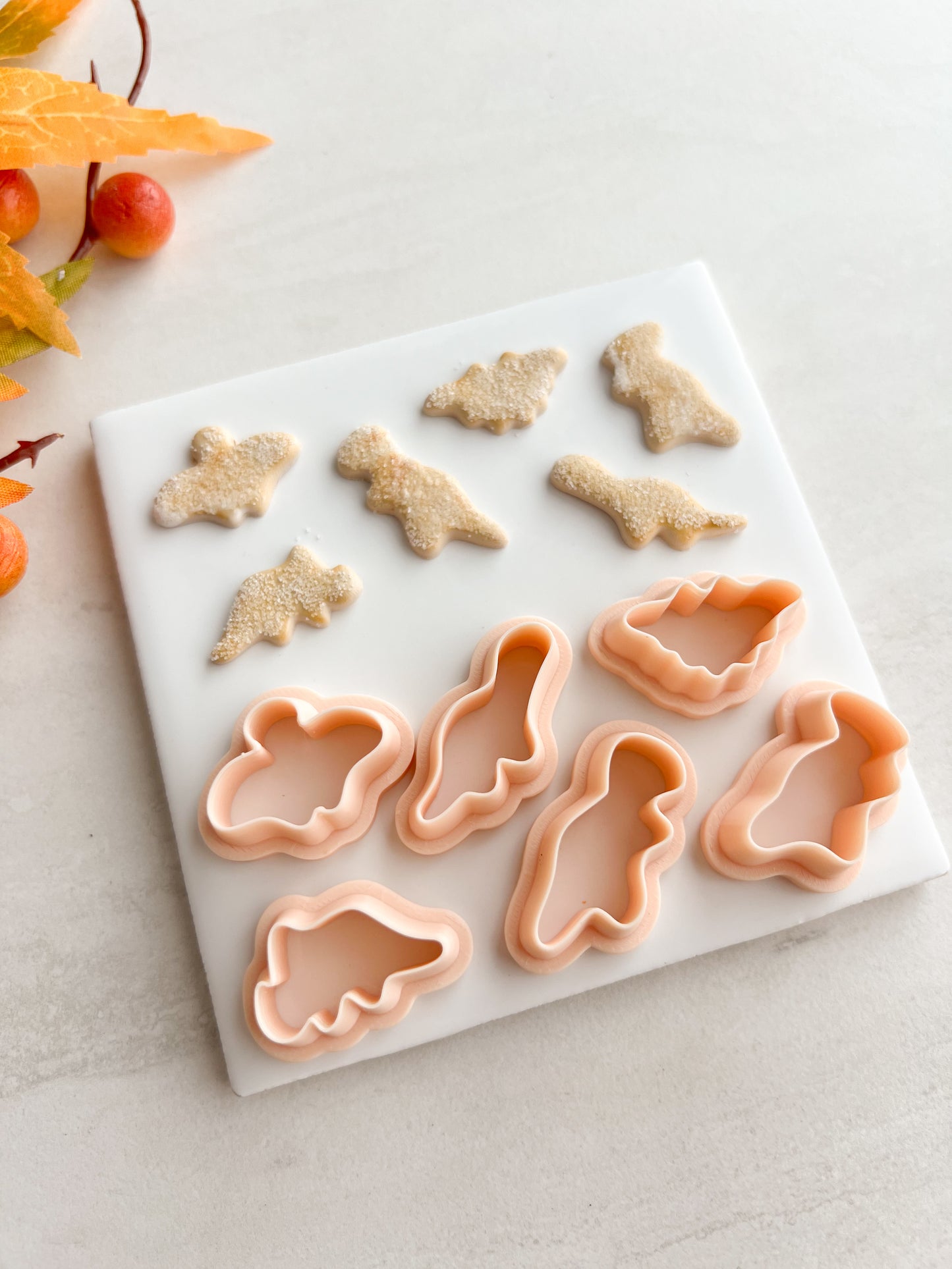 Dino Chicken Nuggets Clay Cutter Set | Dino Chicken Nuggets Polymer Clay Cutter Set for DIY Fun Earrings Food-Themed Jewelry and Handmade Cute Accessories