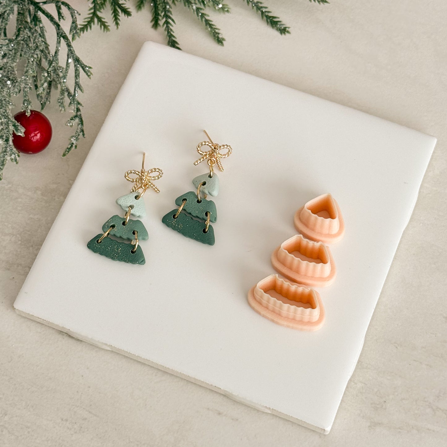 2025 Christmas Tree No. 2 | Festive Polymer Clay Cutters
