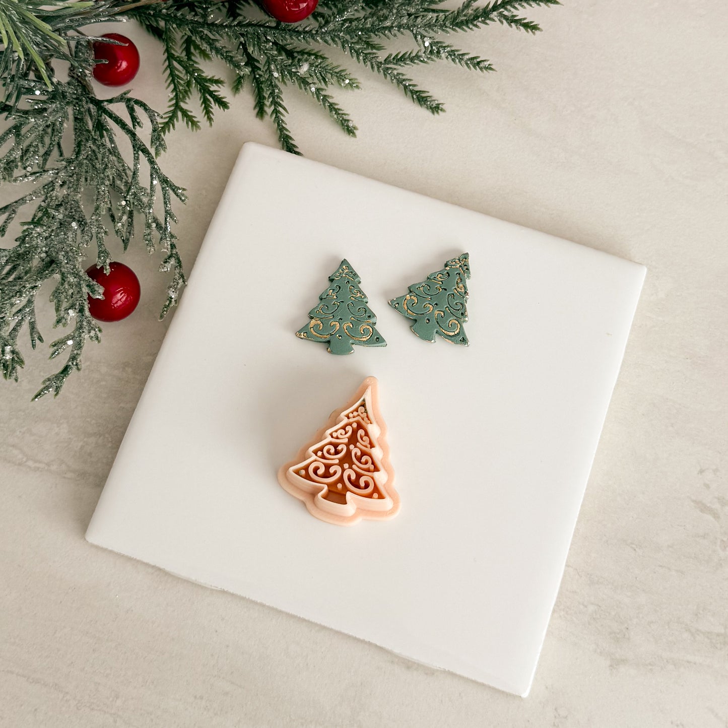 2025 Christmas Tree No. 3 | Festive Polymer Clay Cutters